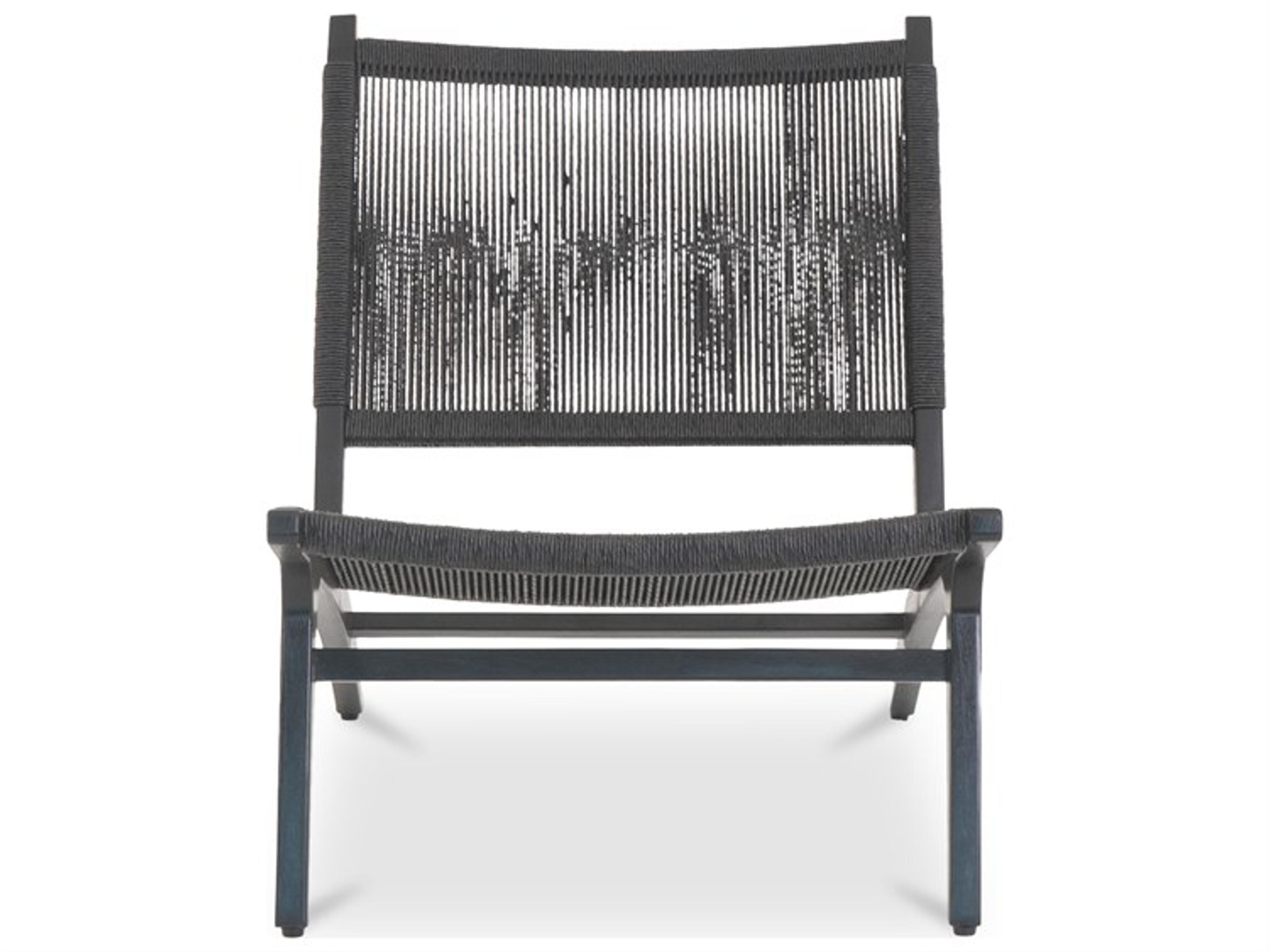 Moe's Home Outdoor Palma Lounge Chair Black