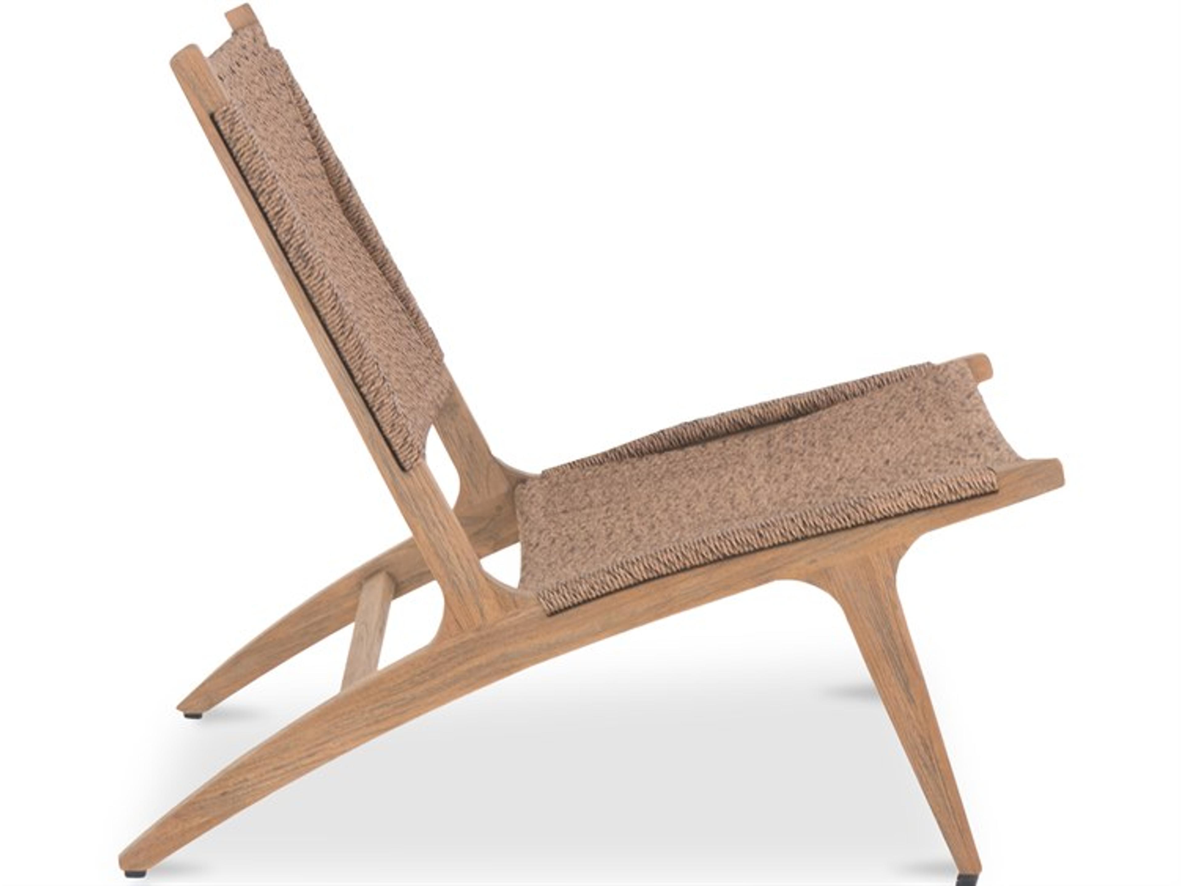 Moe's Home Outdoor Palma Lounge Chair Warm Brown
