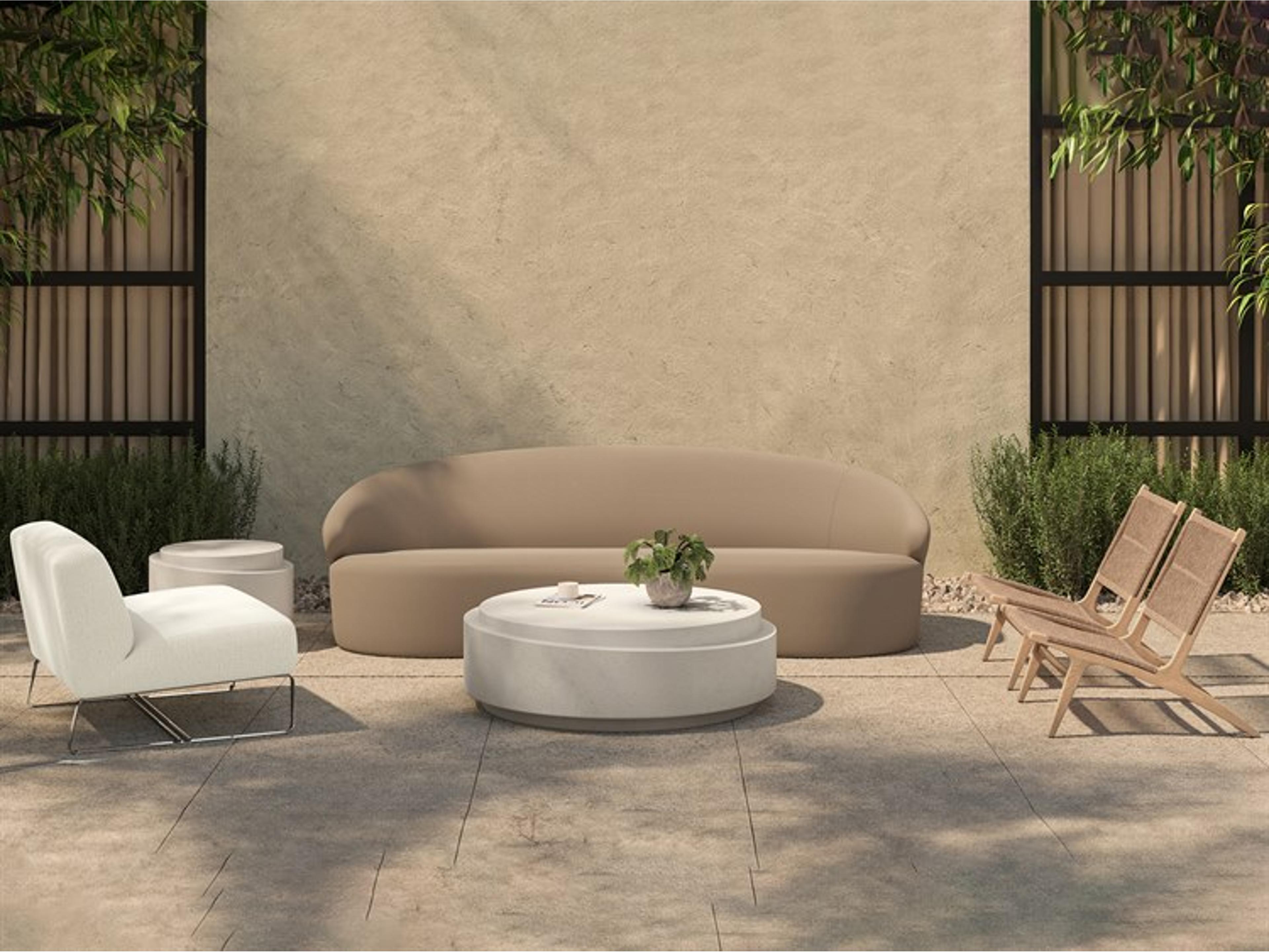 Moe's Home Outdoor Palma Lounge Chair Warm Brown