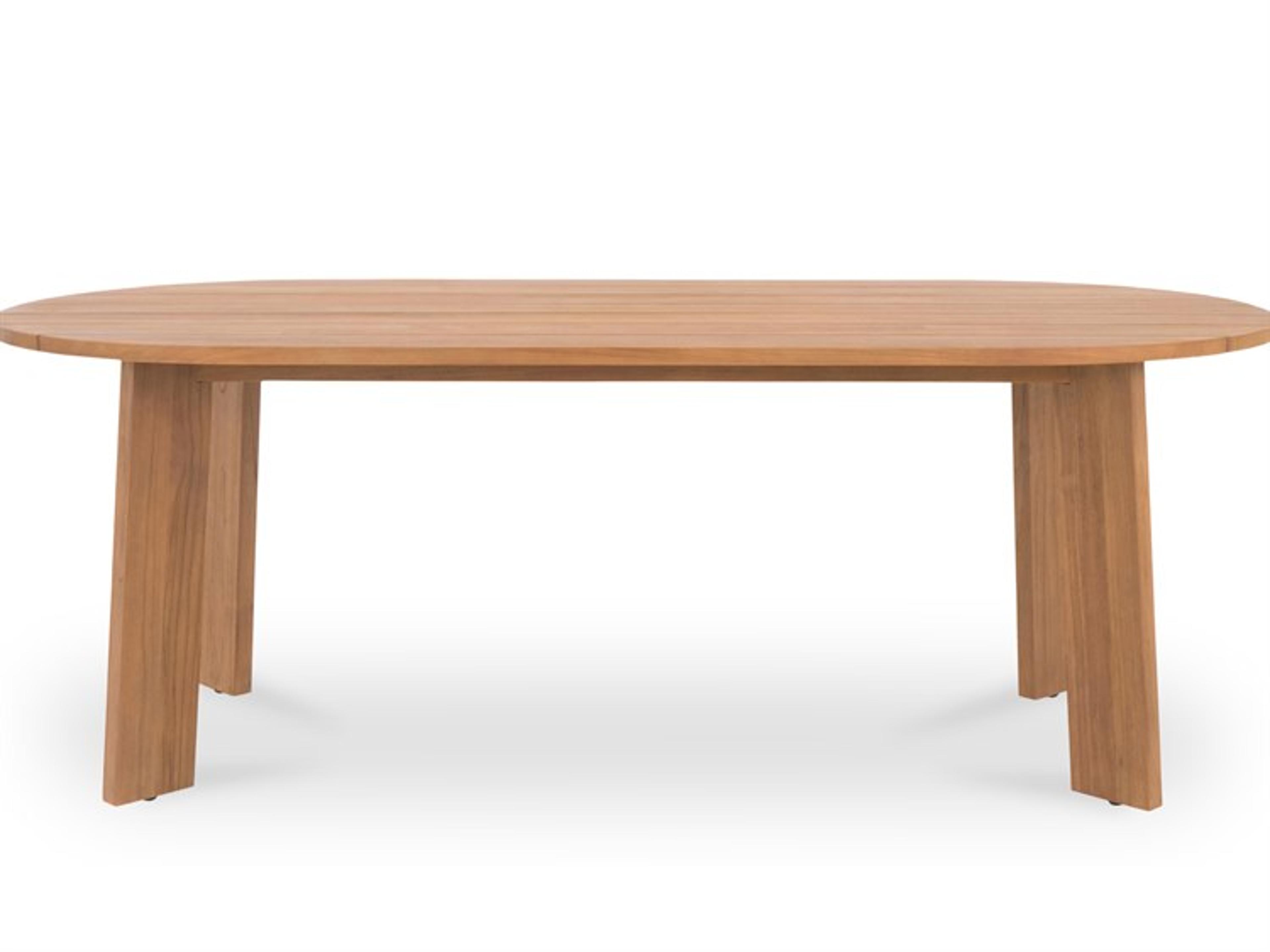 Moe's Home Outdoor Delta Oval Dining Table Natural