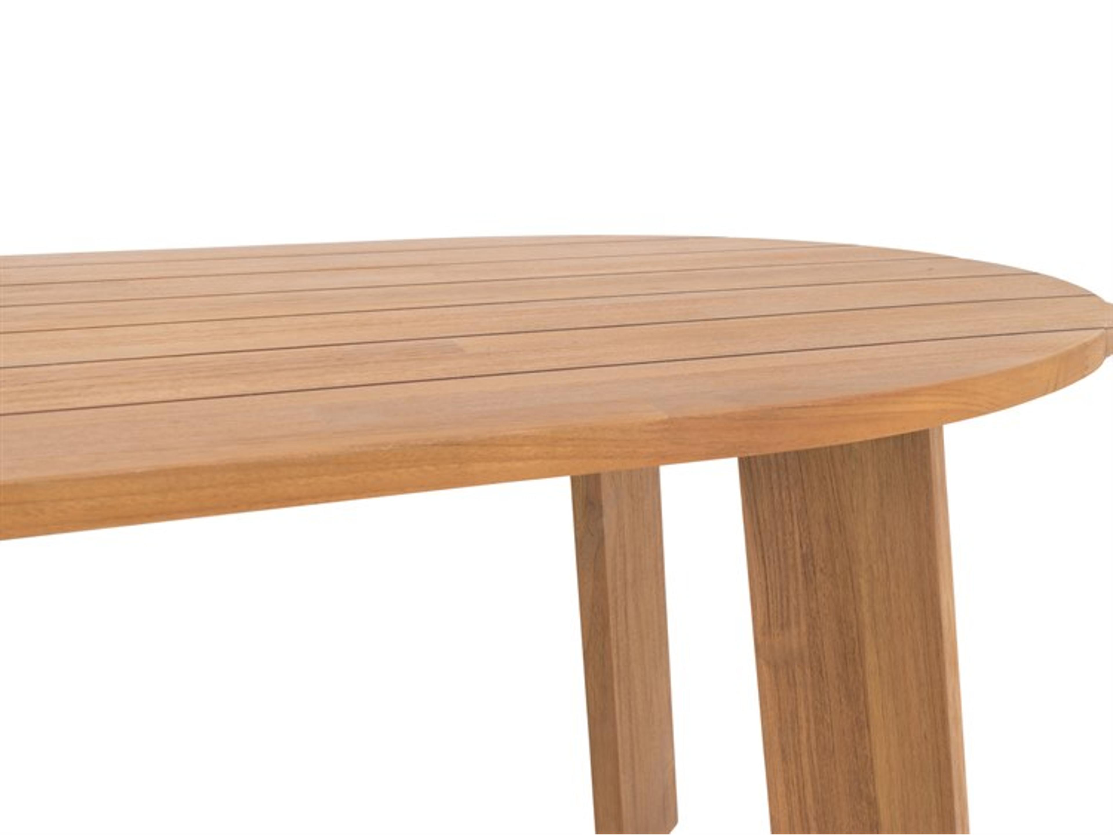 Moe's Home Outdoor Delta Oval Dining Table Natural