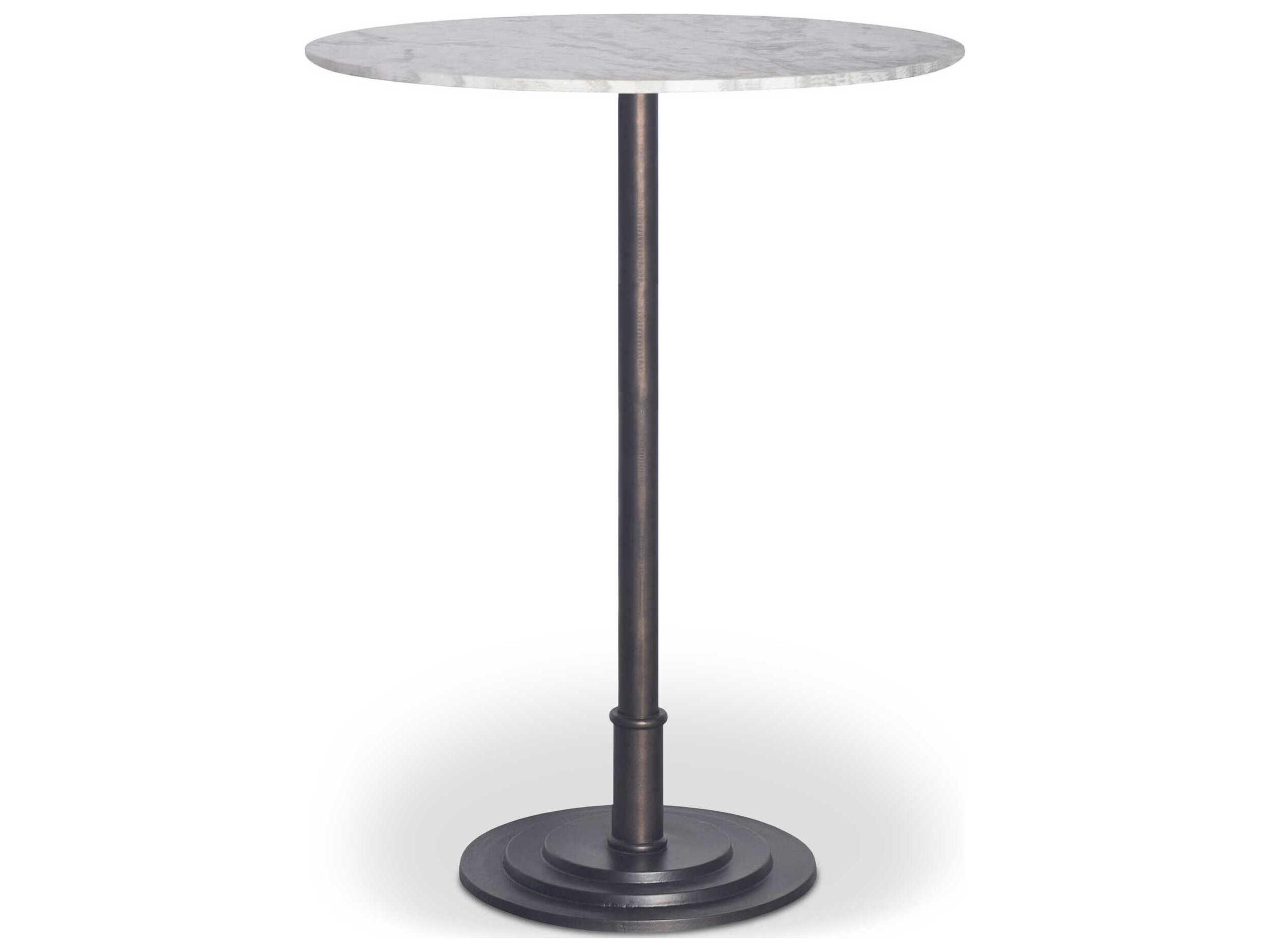 Moe's Home Outdoor Tori White Aluminum Round Bar Table