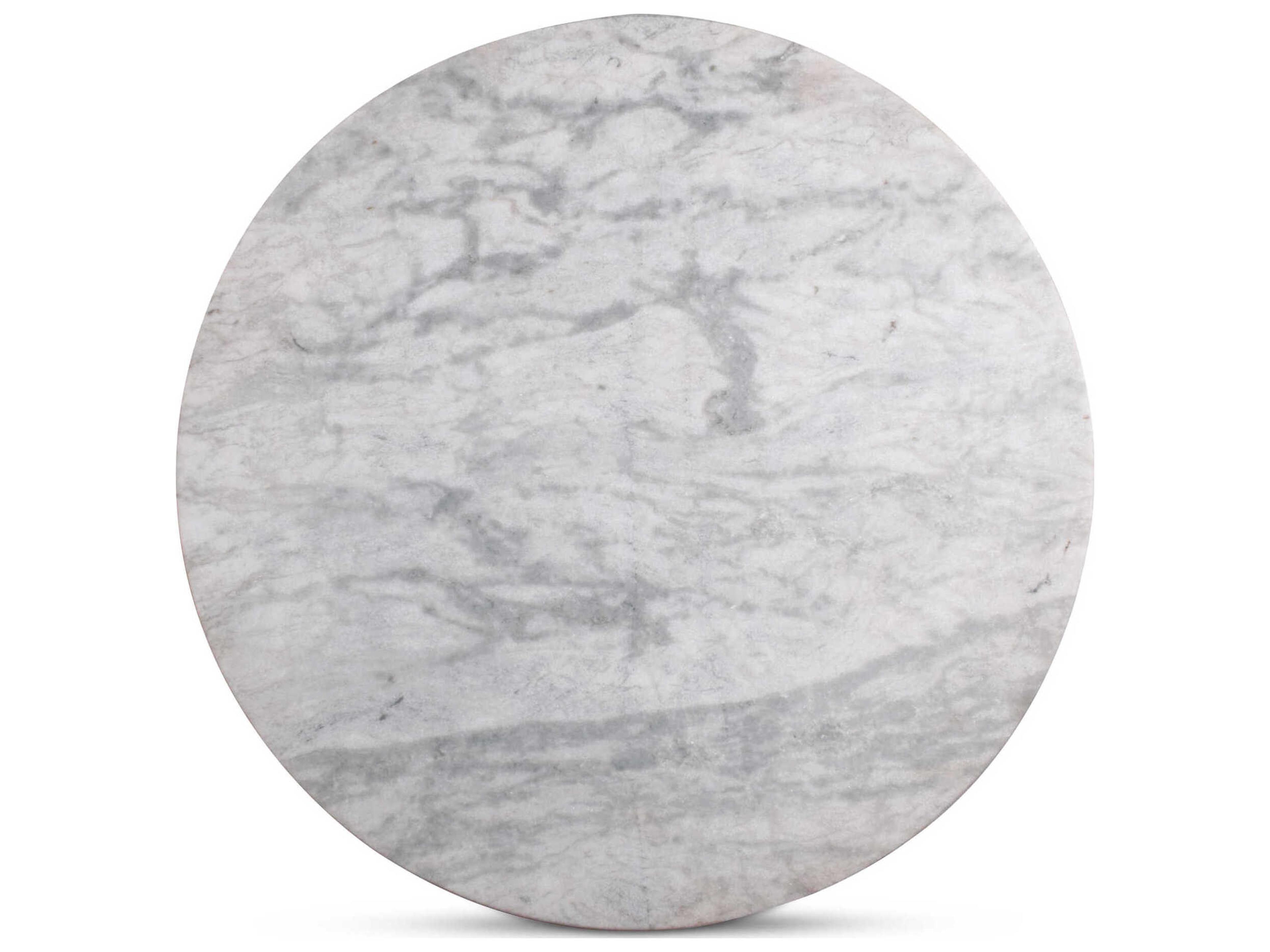 Moe's Home Outdoor Tori White Aluminum Round Bar Table