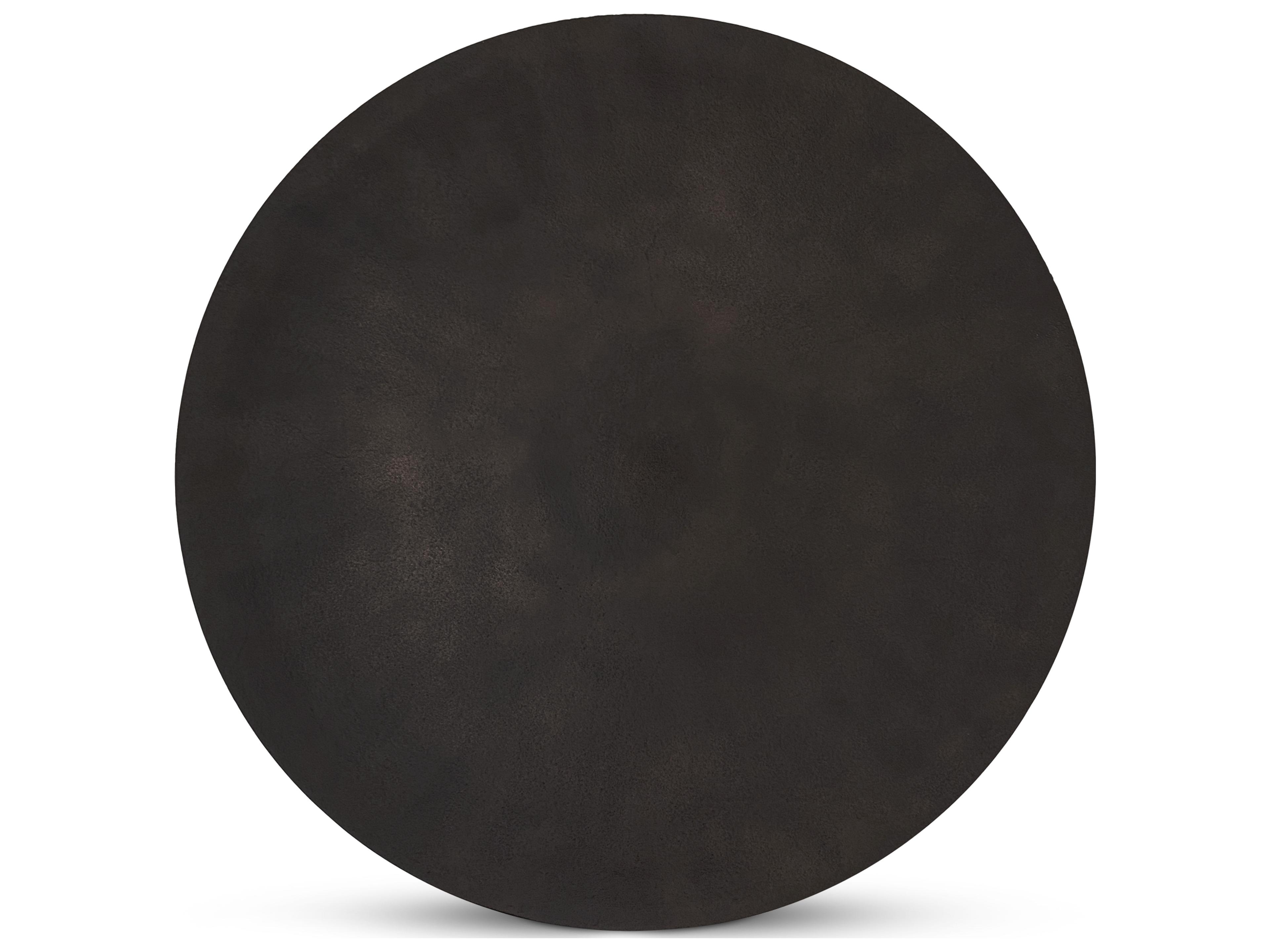 Moe's Home Outdoor Logan Black Aluminum Round Coffee Table