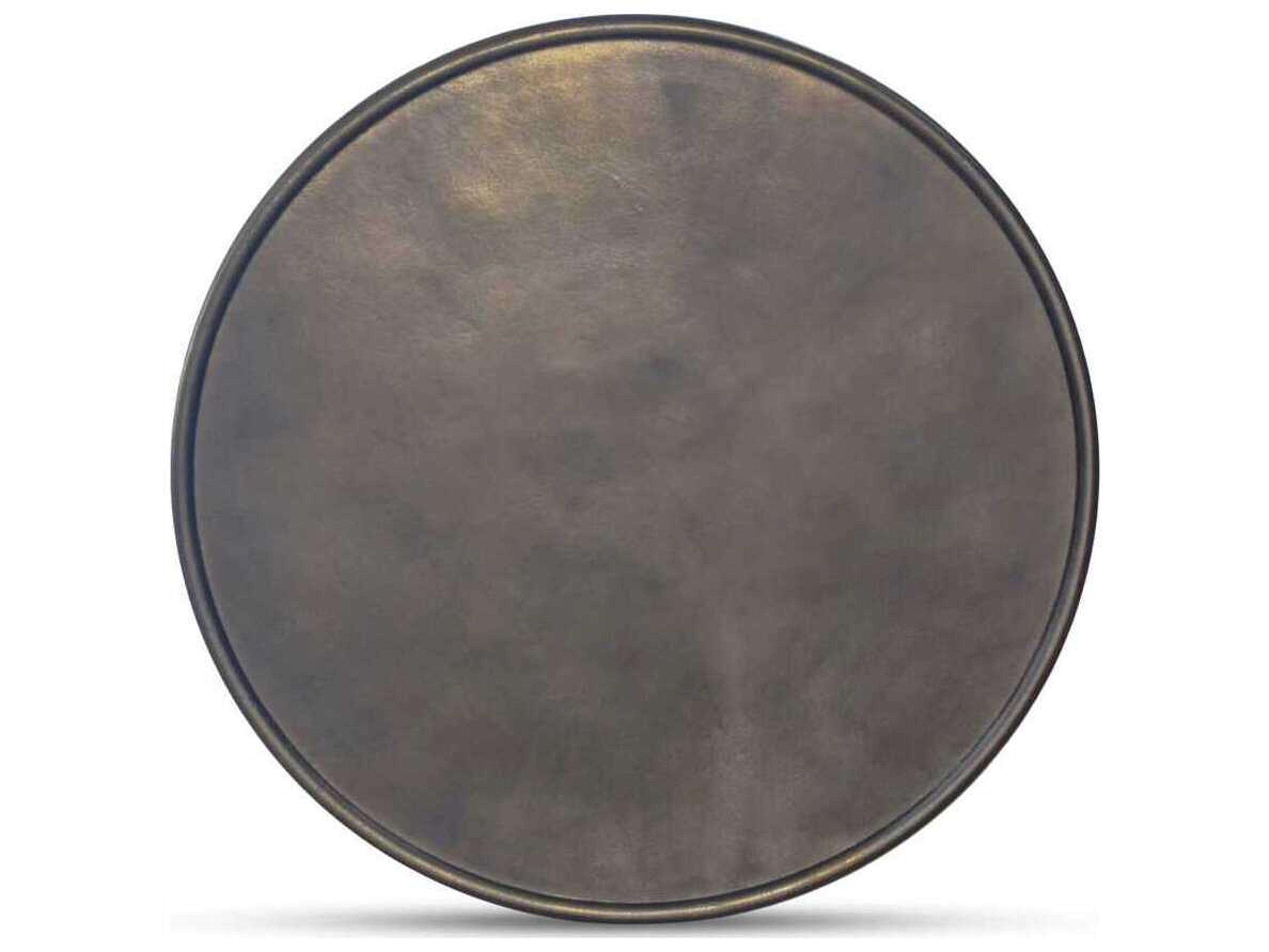 Moe's Home Outdoor Deacon Brown Aluminum Round Dining Table