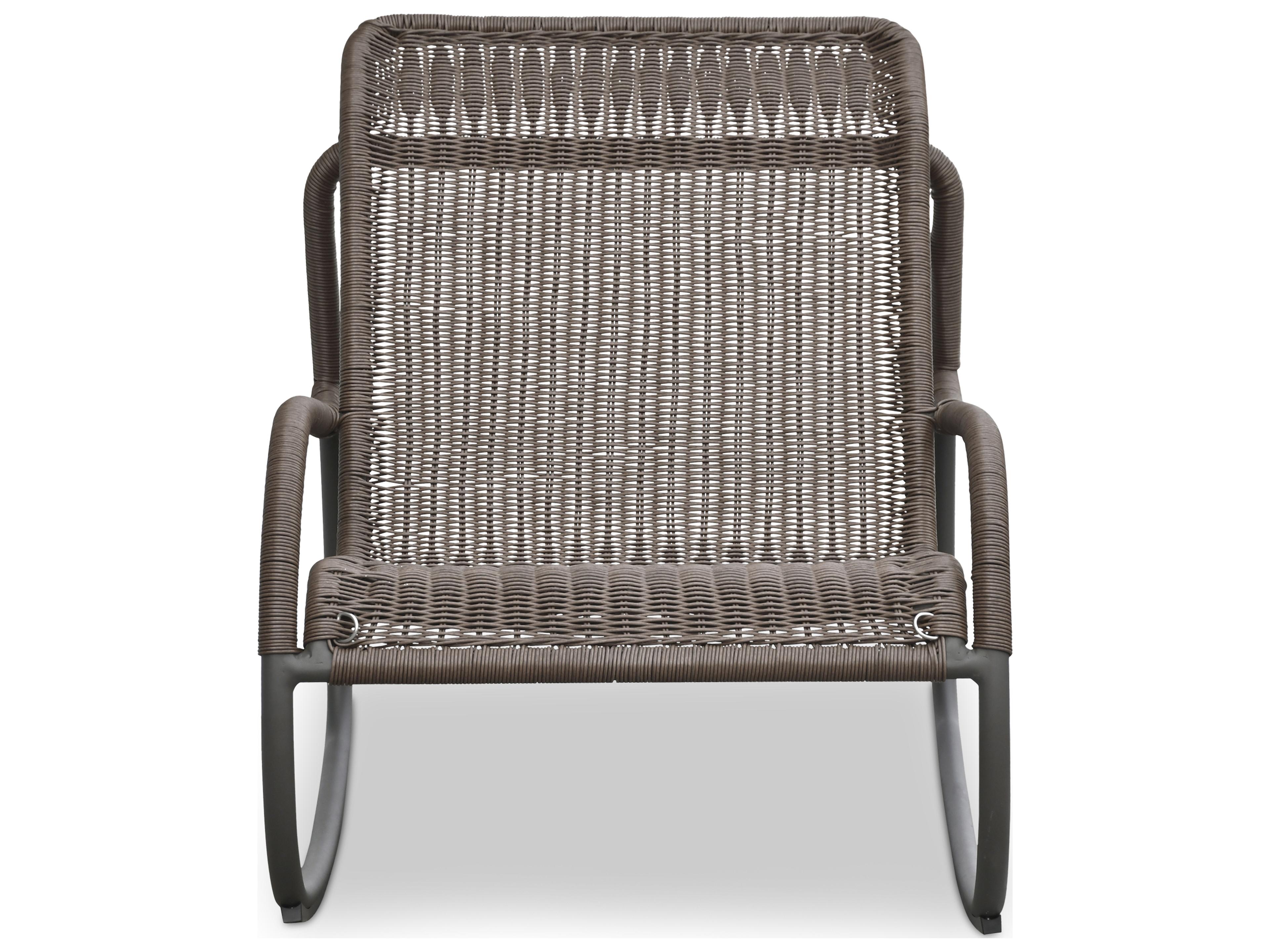 Moe's Home Outdoor Lyra Brown Wicker Lounge Chair