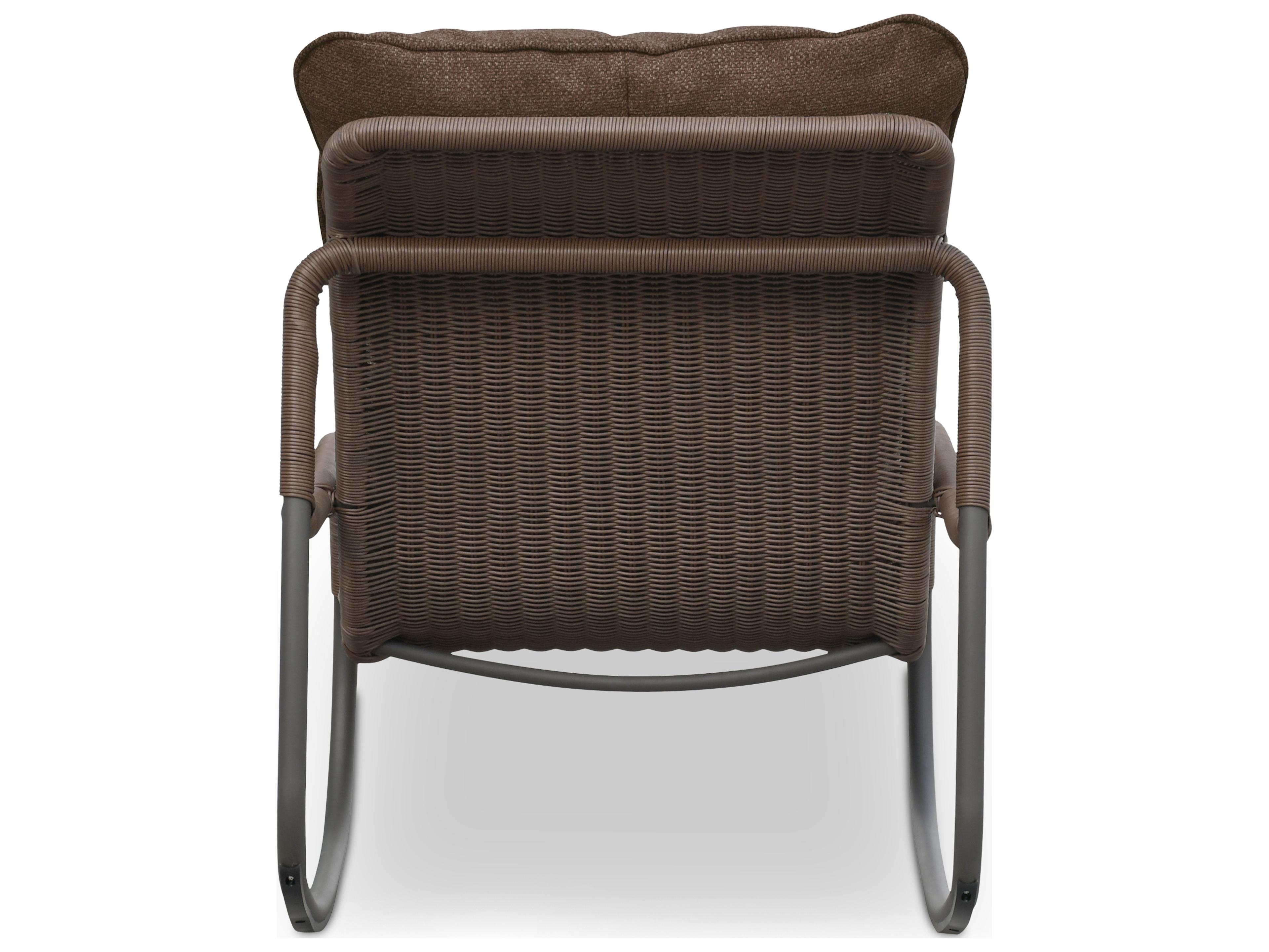 Moe's Home Outdoor Lyra Brown Wicker Lounge Chair