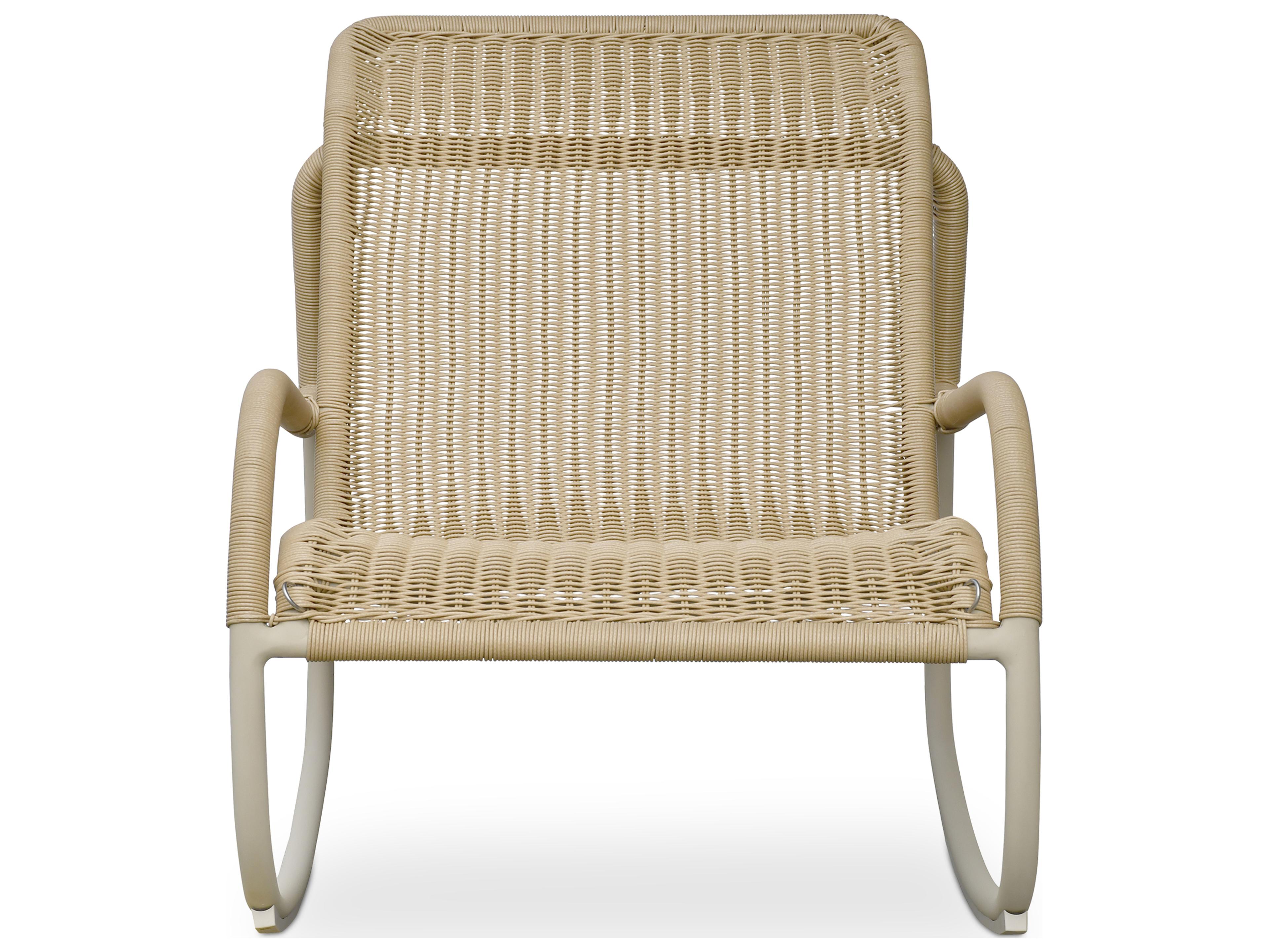 Lyra Beige Wicker Lounge Chair
