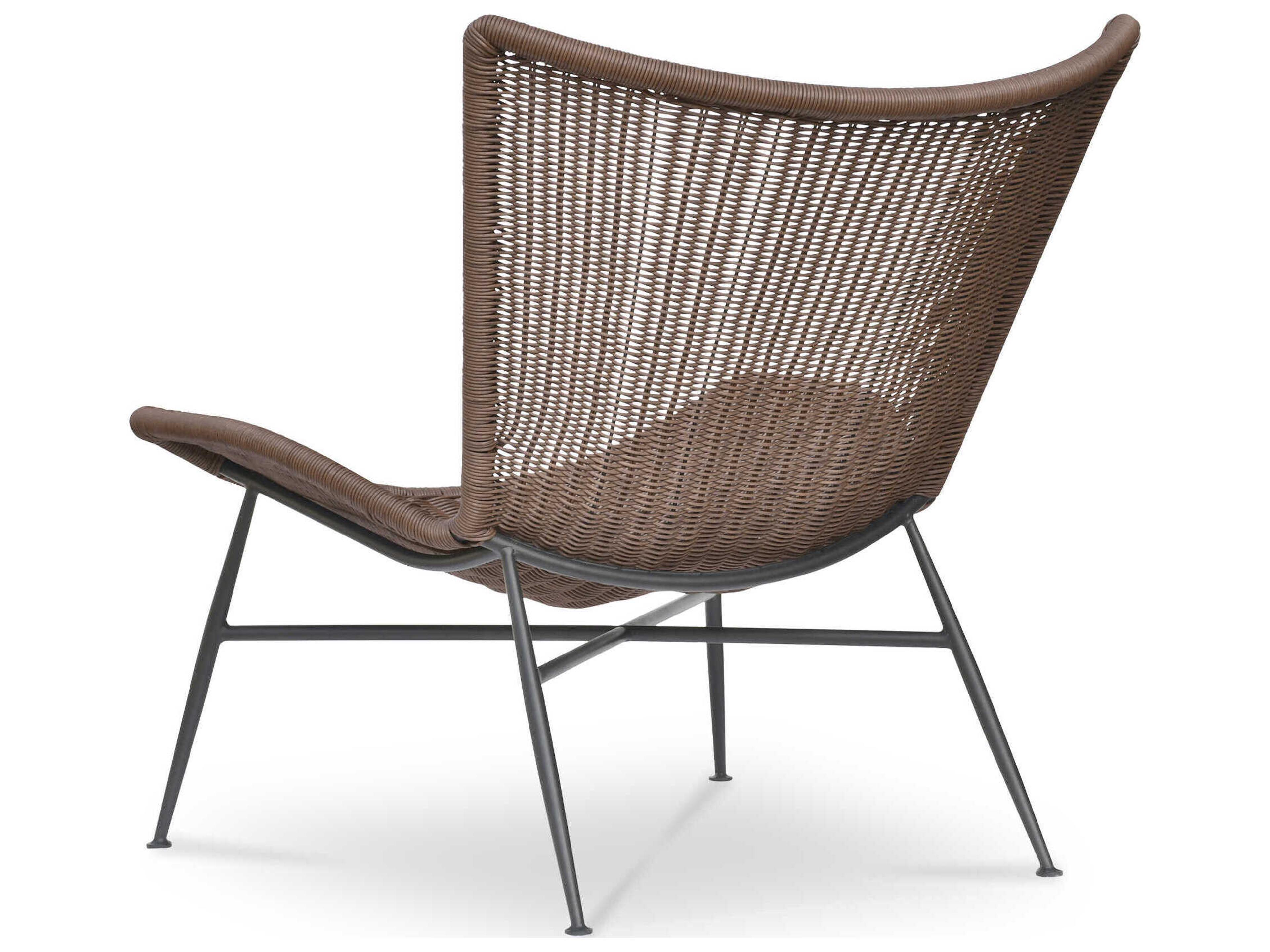 Moe's Home Outdoor Paige Brown Wicker Lounge Chair