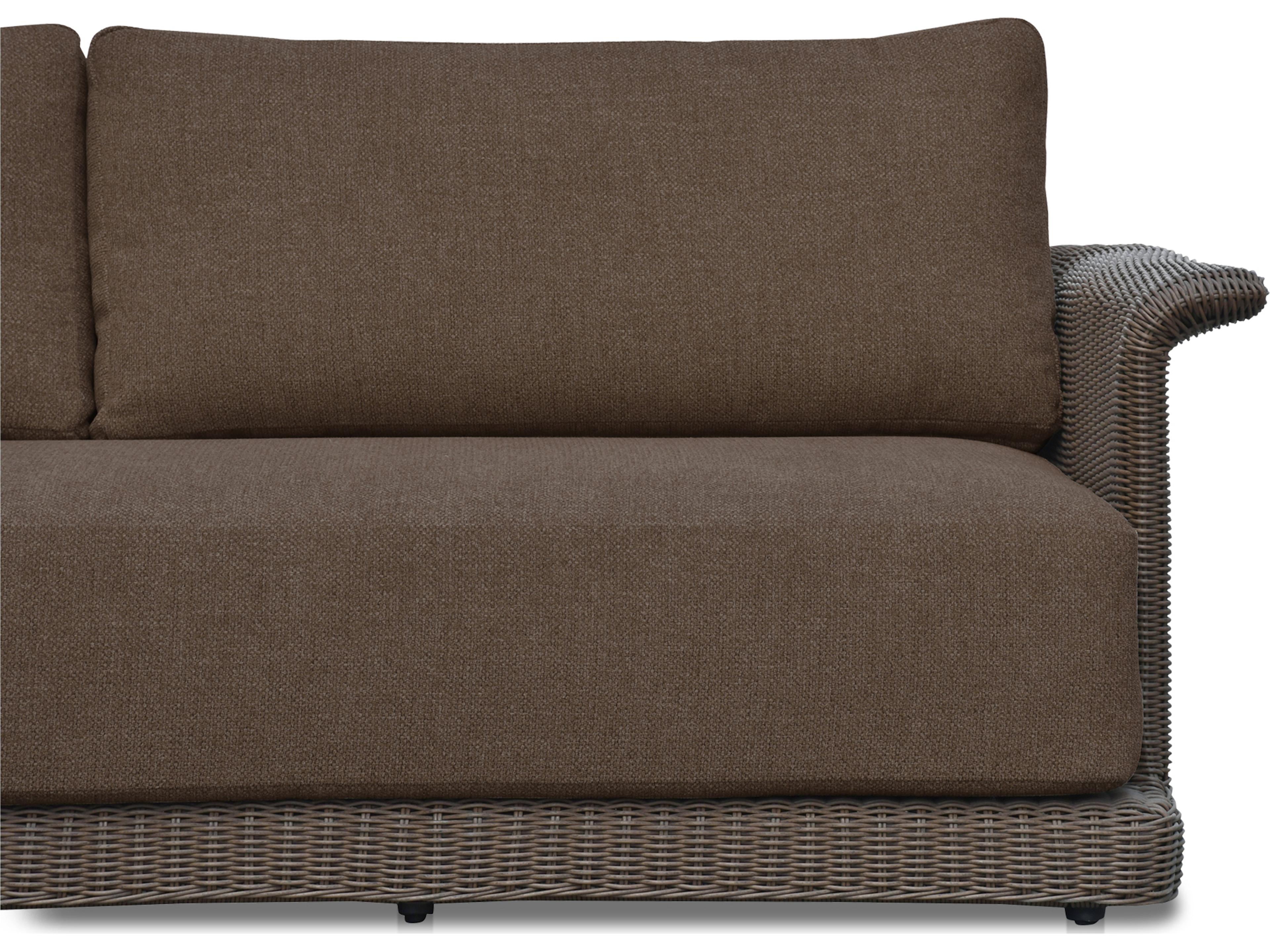 Moe's Home Outdoor Meredith Brown Wicker Cushion Sofa