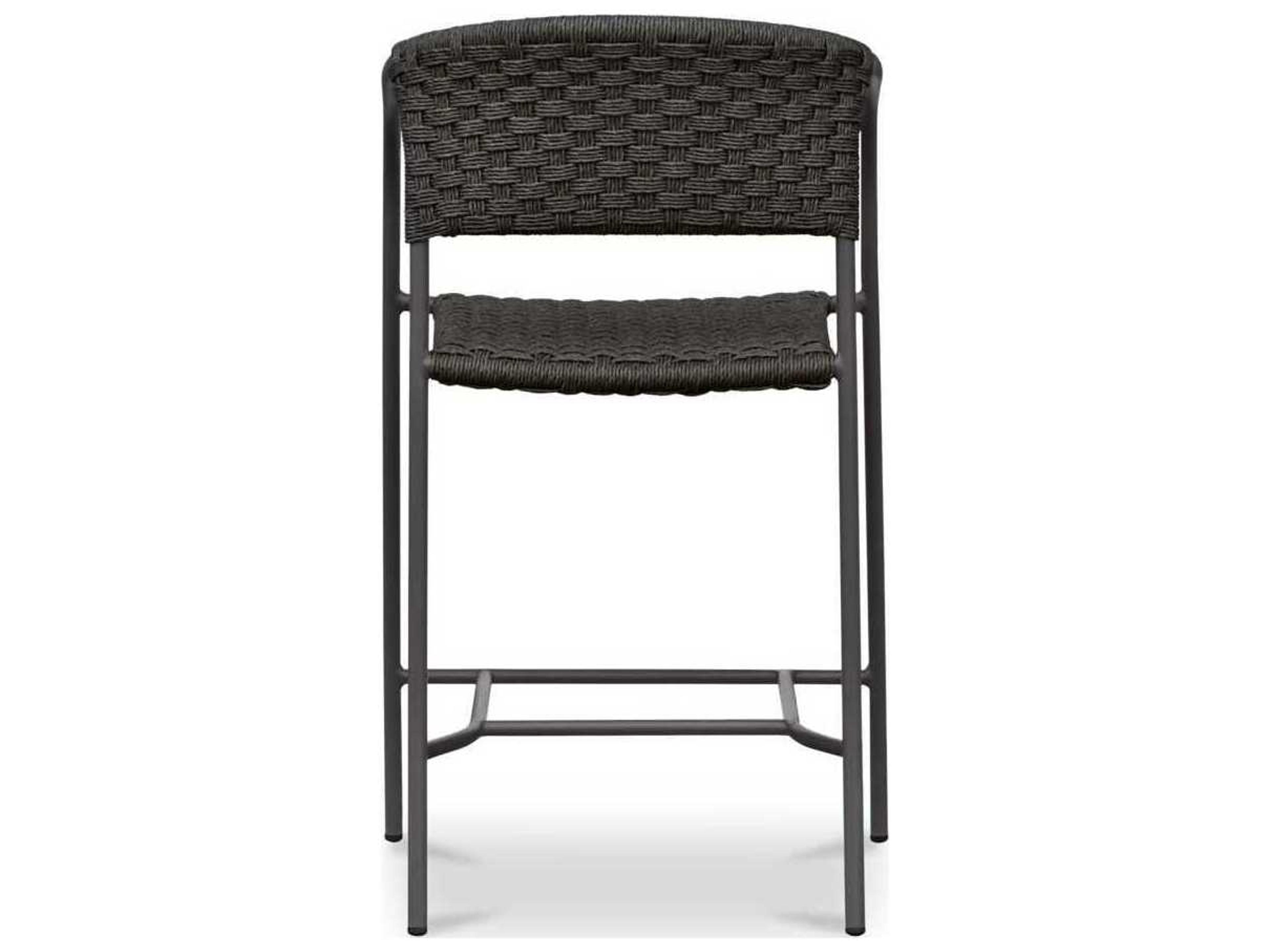 Moe's Home Outdoor Zola Brown Steel Wicker Counter Stool