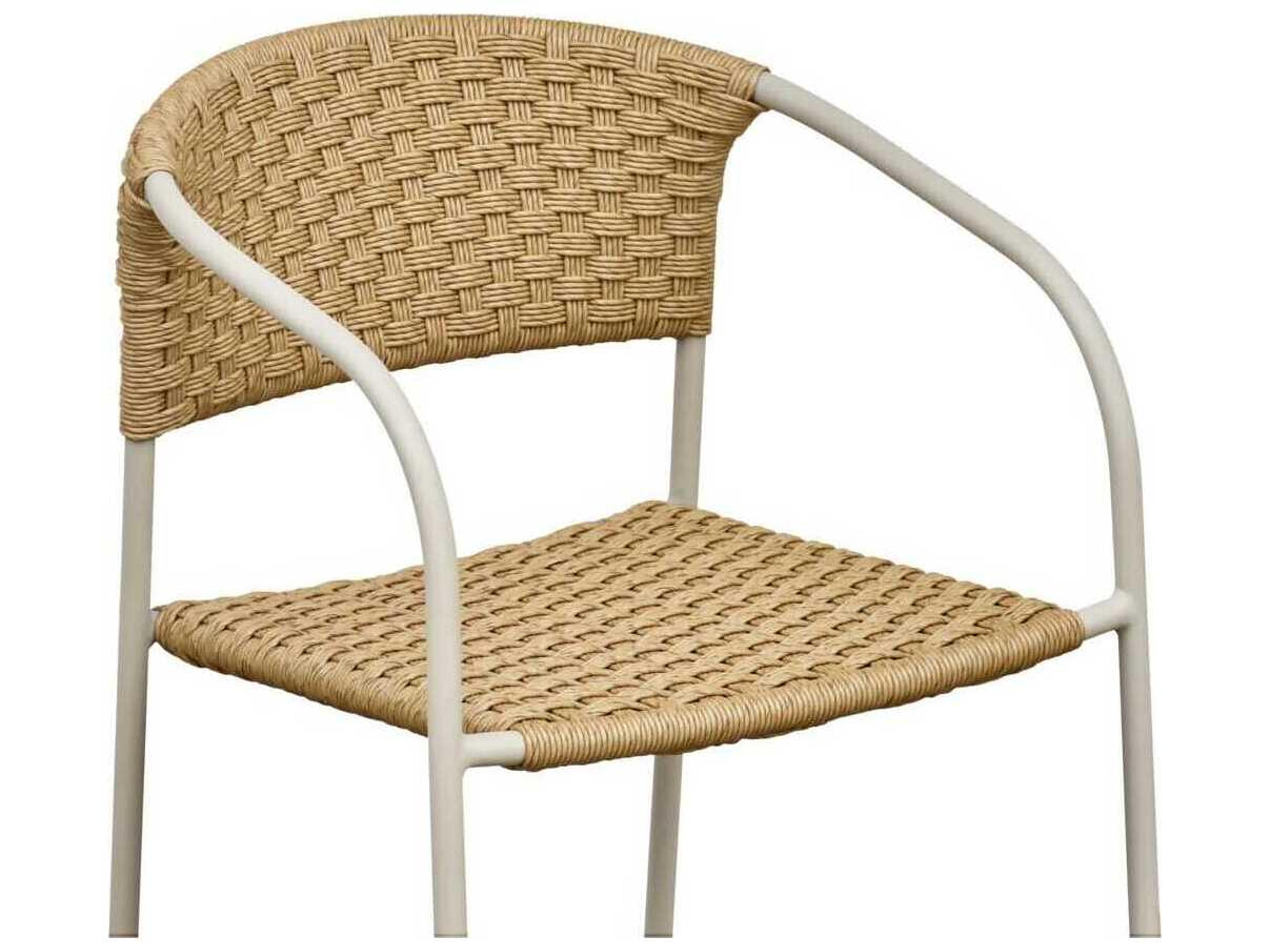 Moe's Home Outdoor Zola Natural Steel Wicker Counter Stool