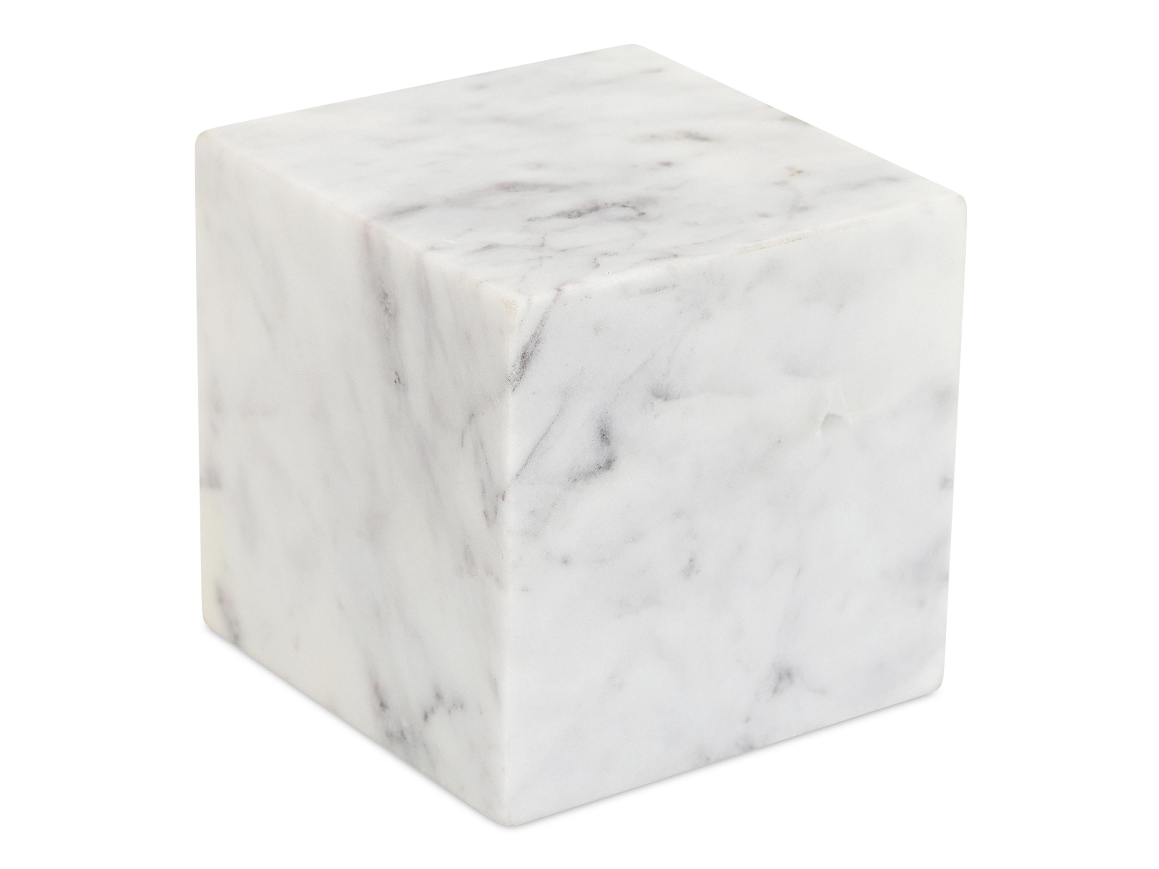 Moe's Home Outdoor Cora All Cube Tabletop Accent Banswara Purple White Marble