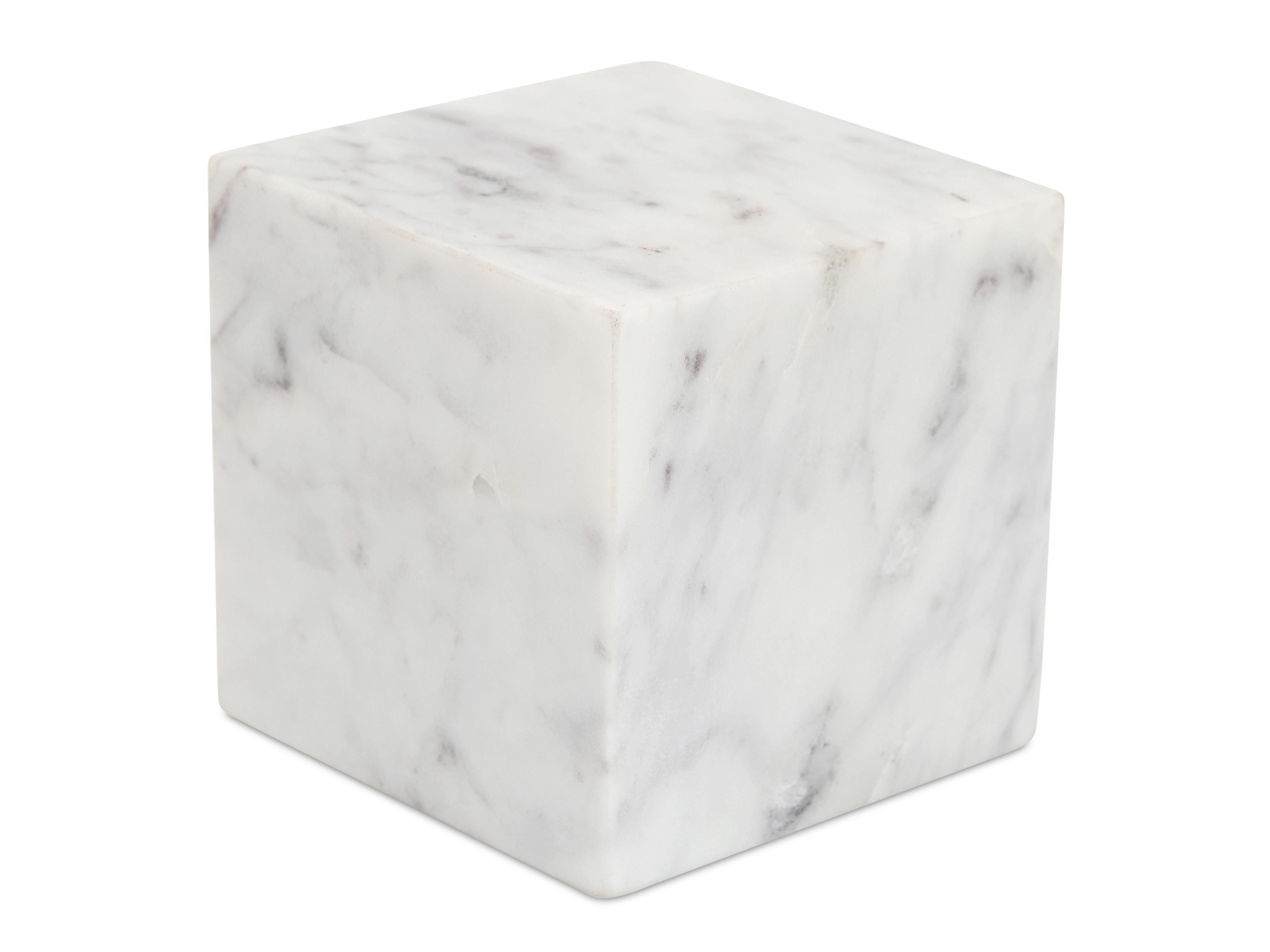 Cora All Cube Tabletop Accent Banswara Purple White Marble