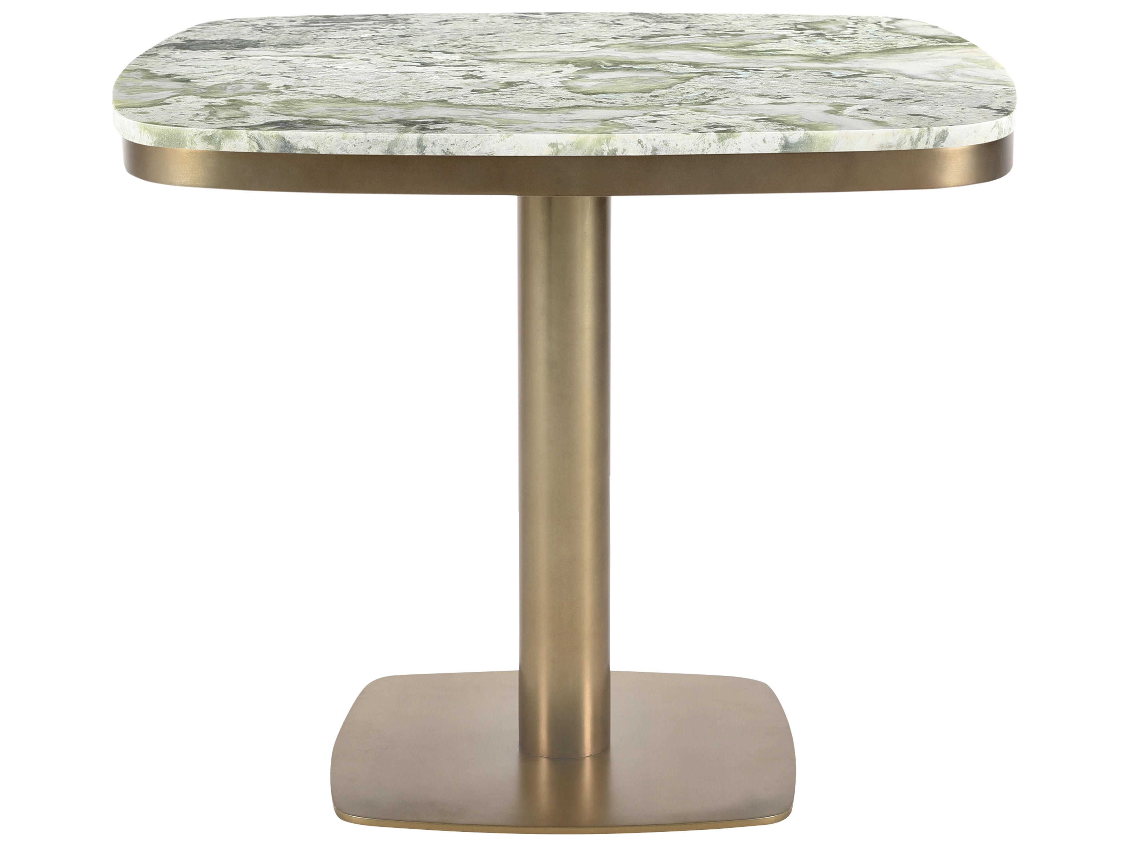 Moe's Home Outdoor Celeste Green Metal Square Dining Table