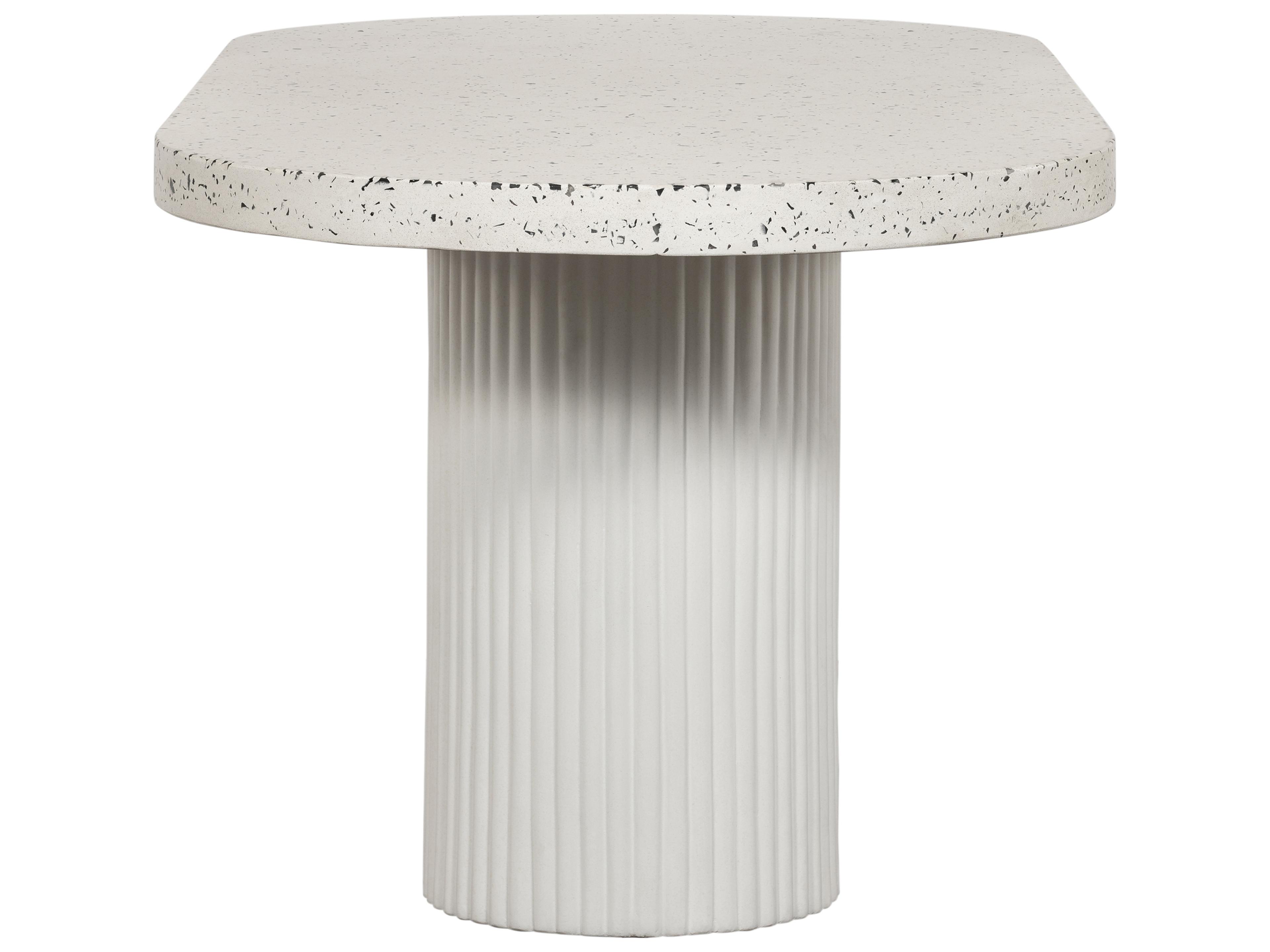 Moe's Home Outdoor Lyon Dining Table Light Grey