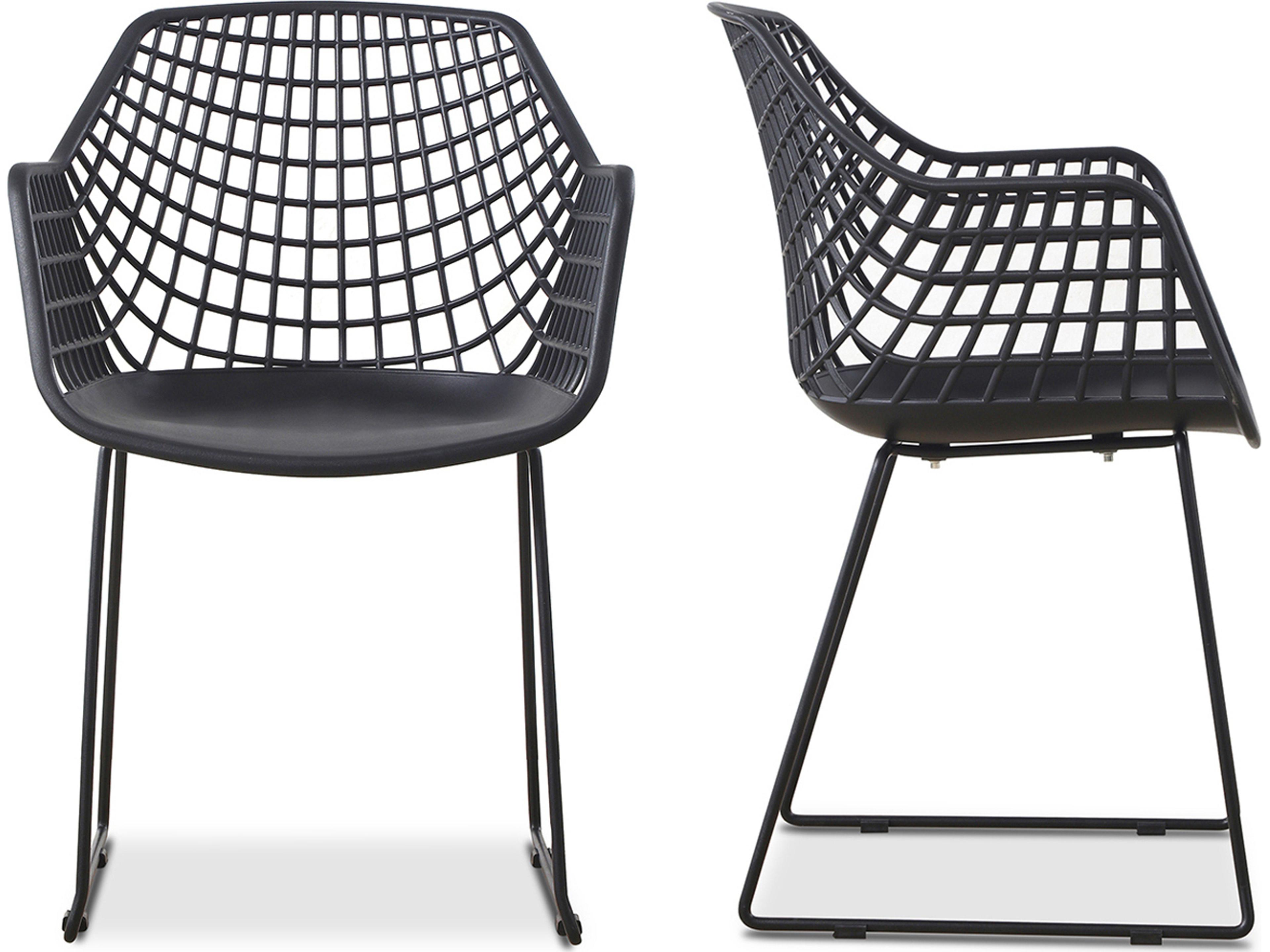 Honolulu Dining Chair Black Set of 2