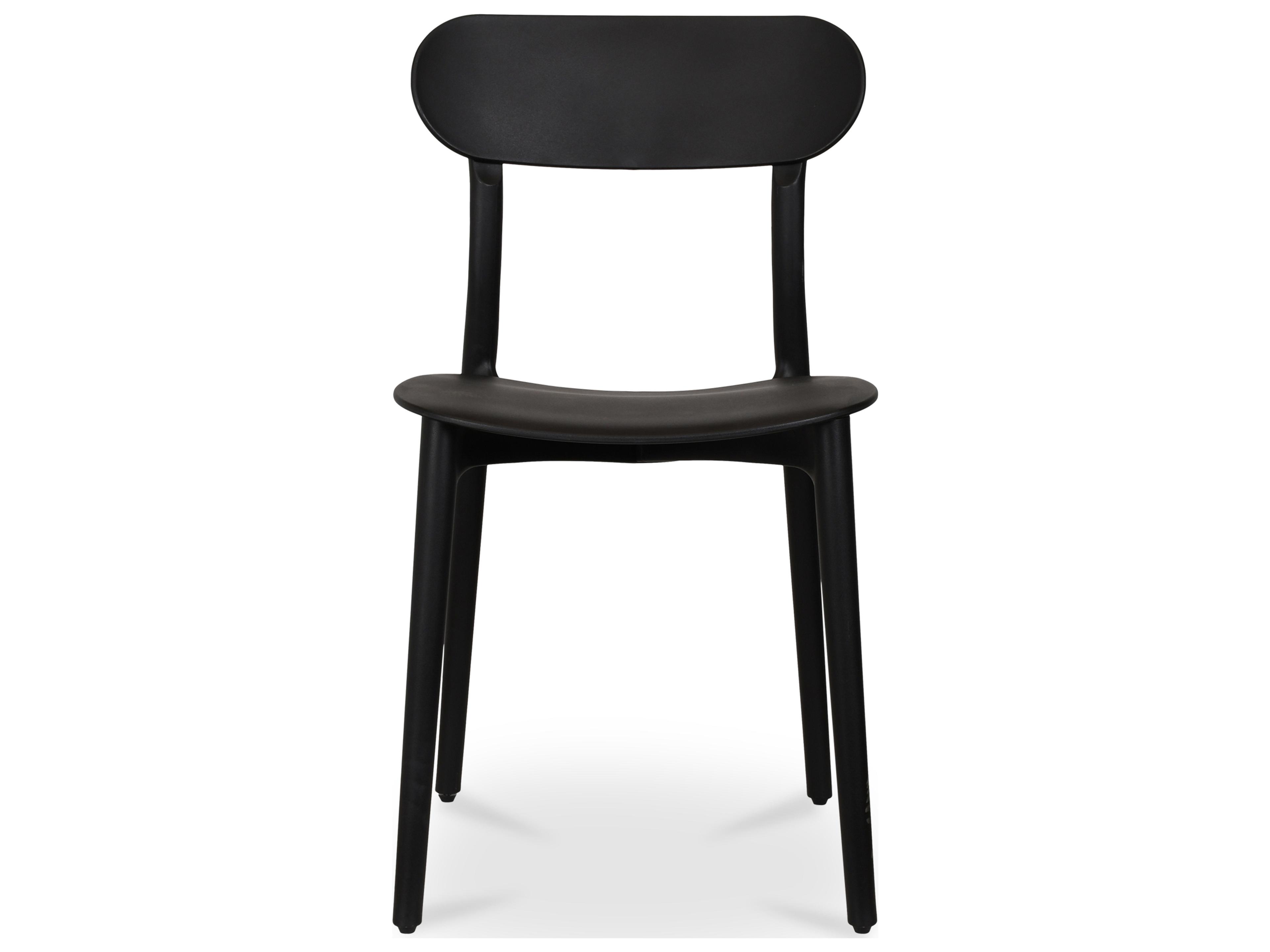 Moe's Home Outdoor Kent Black Dining Chair - Set of Two