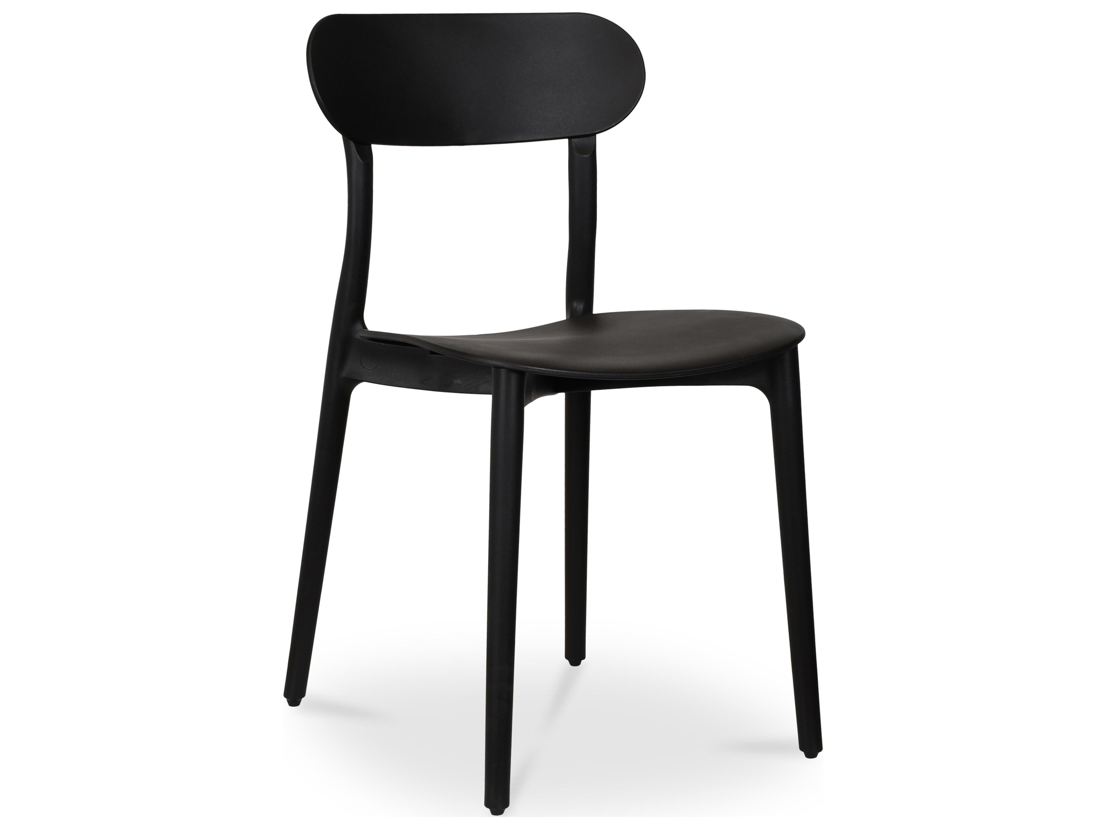 Moe's Home Outdoor Kent Black Dining Chair - Set of Two