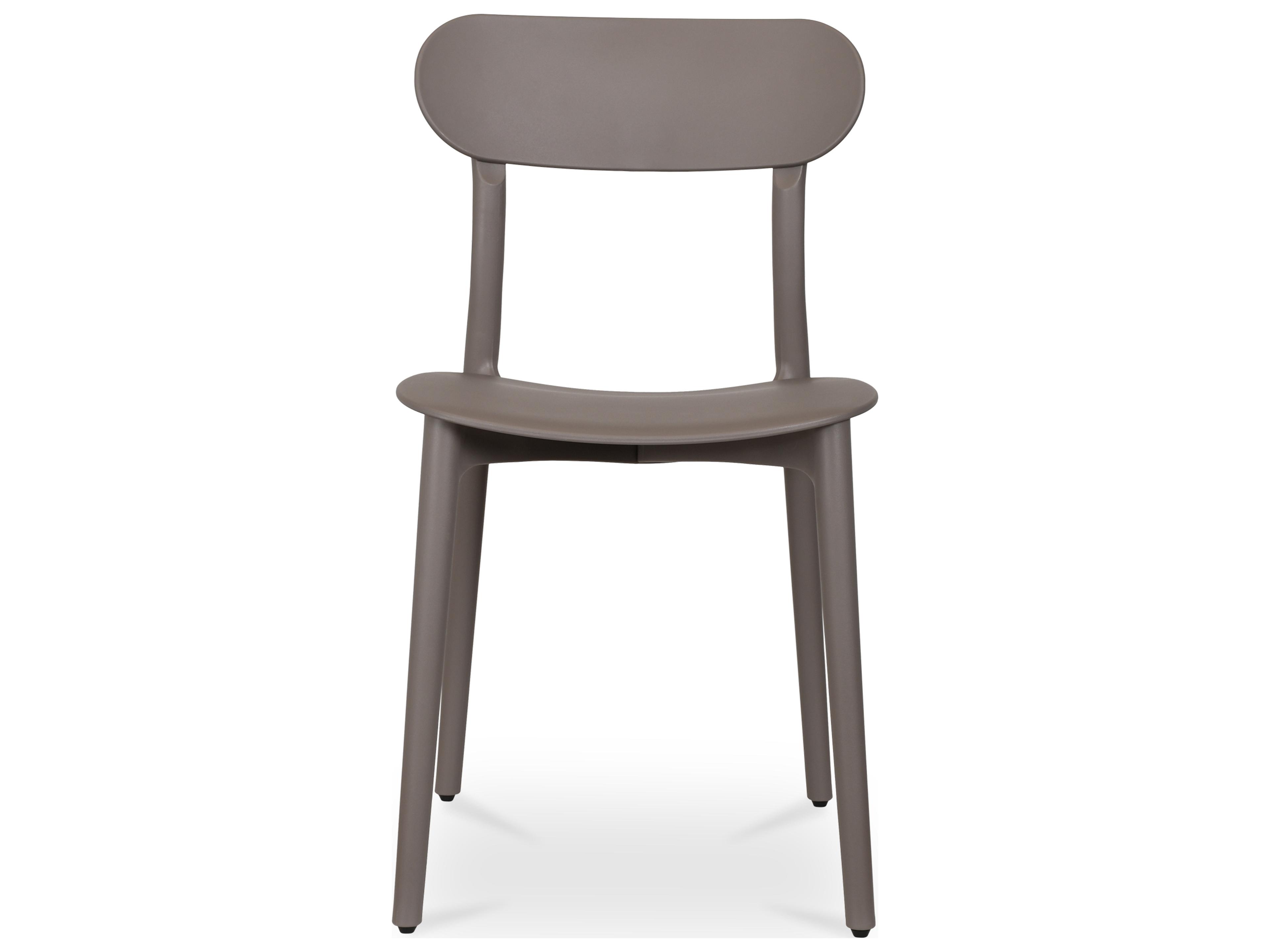 Moe's Home Outdoor Kent Taupe Dining Chair - Set of Two