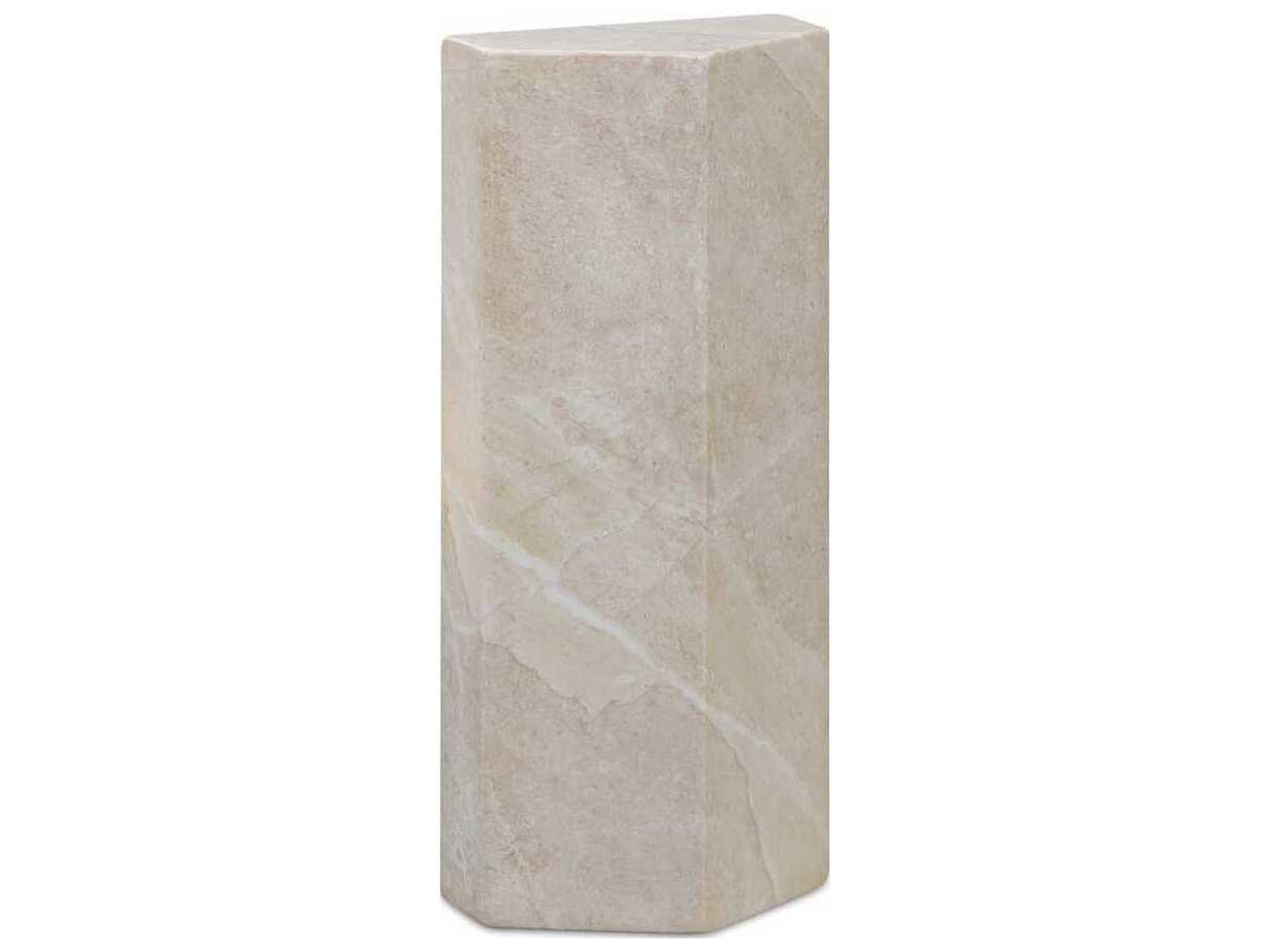 Nix White Concrete End Table