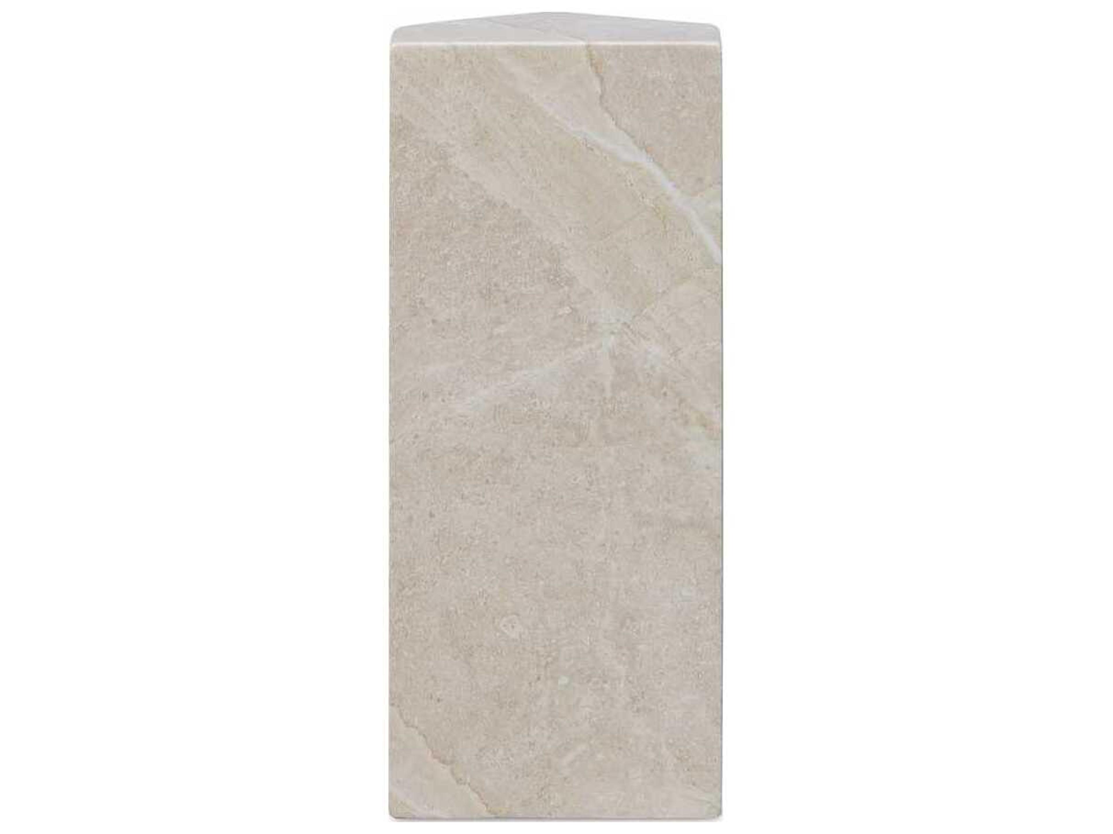 Moe's Home Outdoor Nix White Concrete End Table