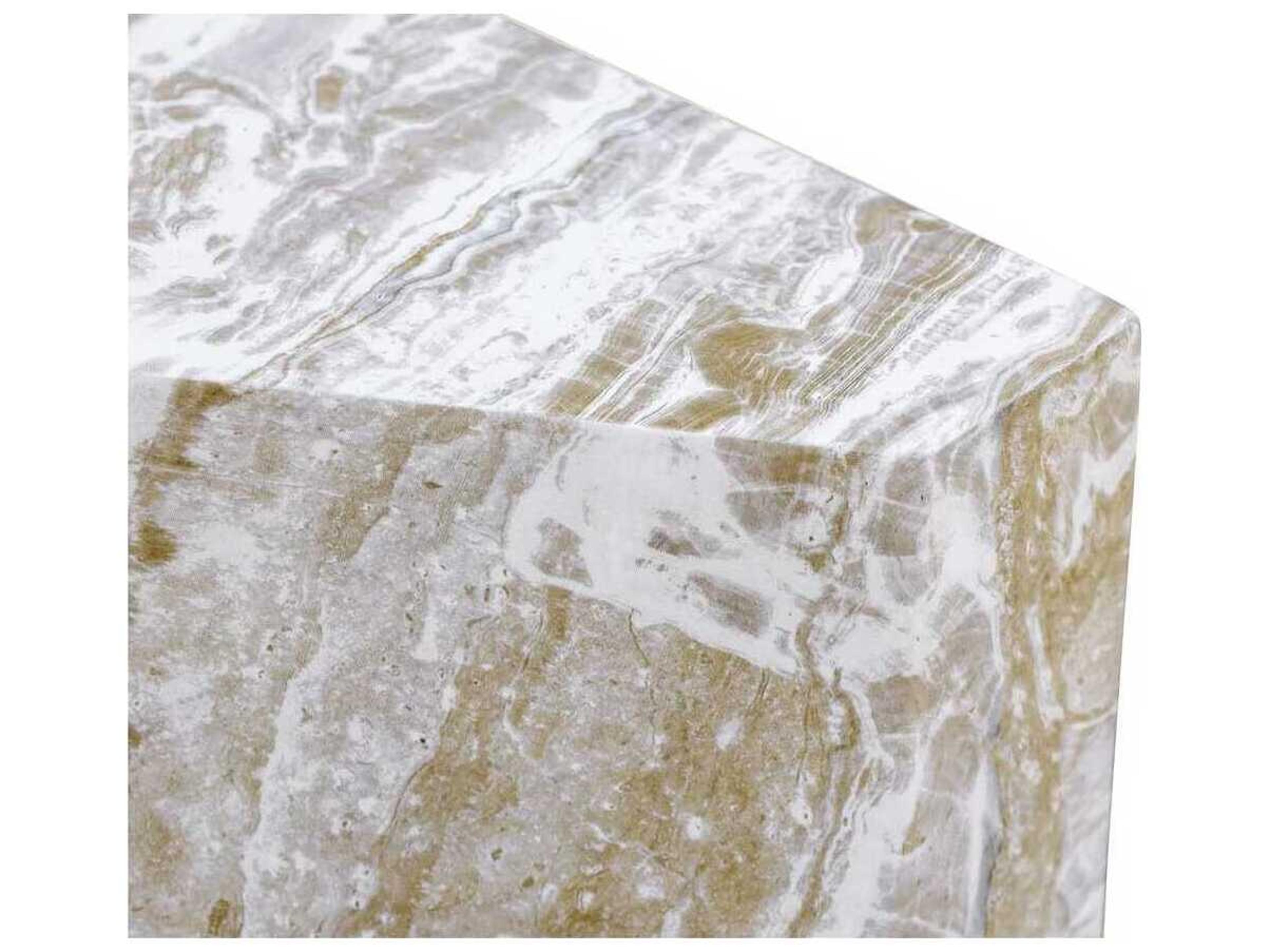 Moe's Home Outdoor Nix Green Concrete End Table