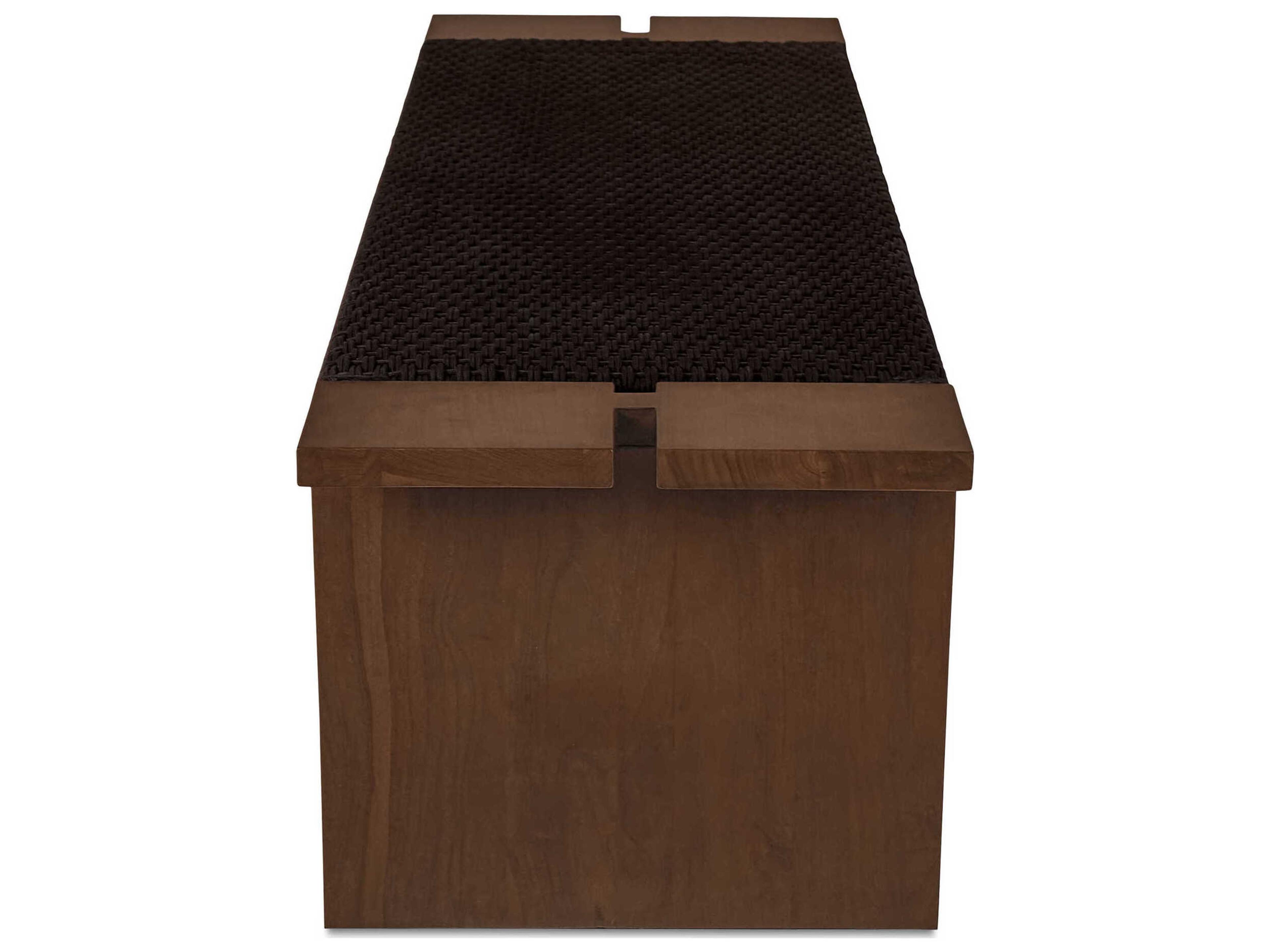 Moe's Home Outdoor Merritt Brown Wicker Wood Bench