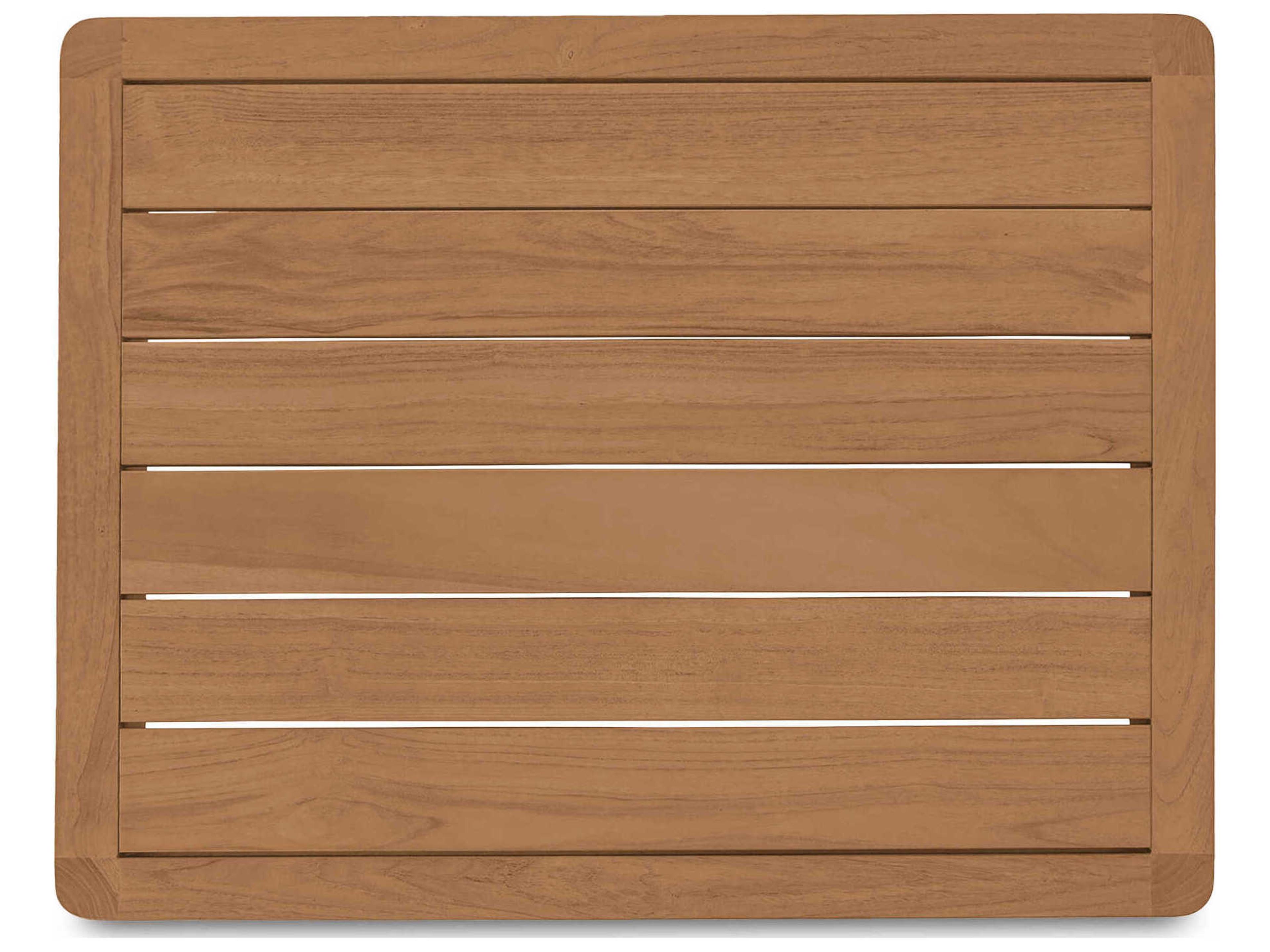 Moe's Home Outdoor Enzo Natural Teak Rectangular End Table