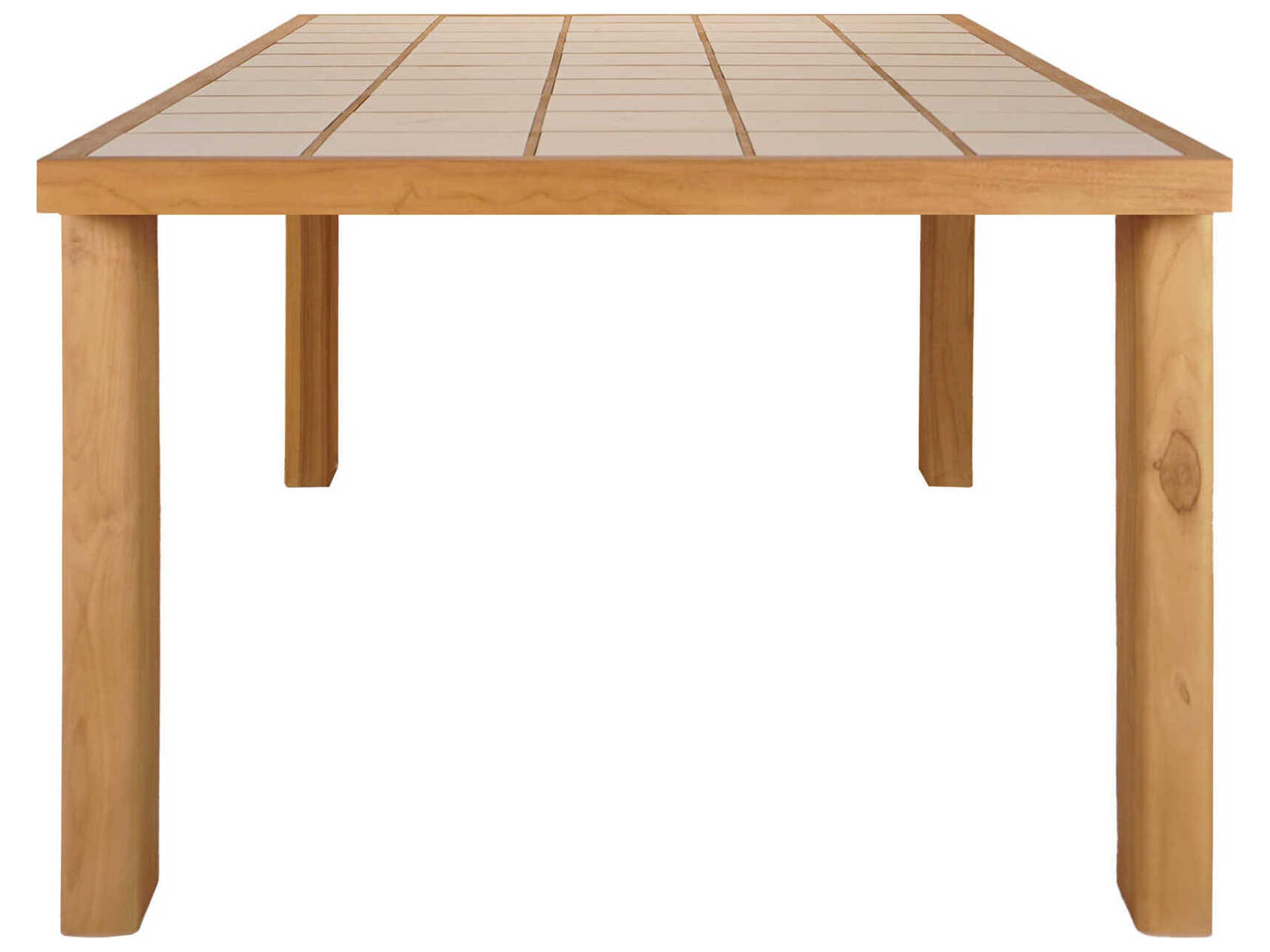 Moe's Home Outdoor Marina Natural Teak Rectangular Dining Table