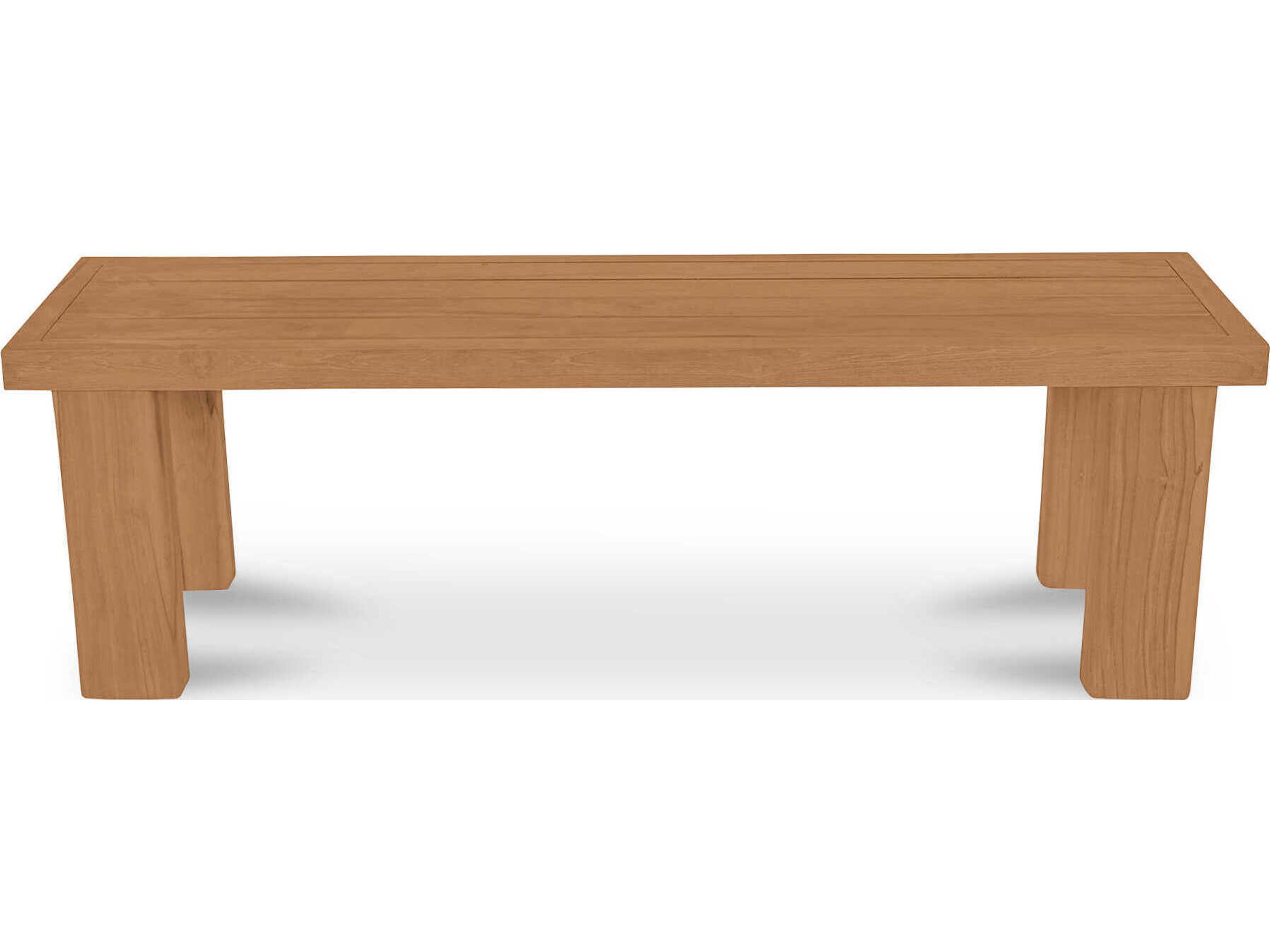 Moe's Home Outdoor Marina Natural Teak Wood Dining Chair