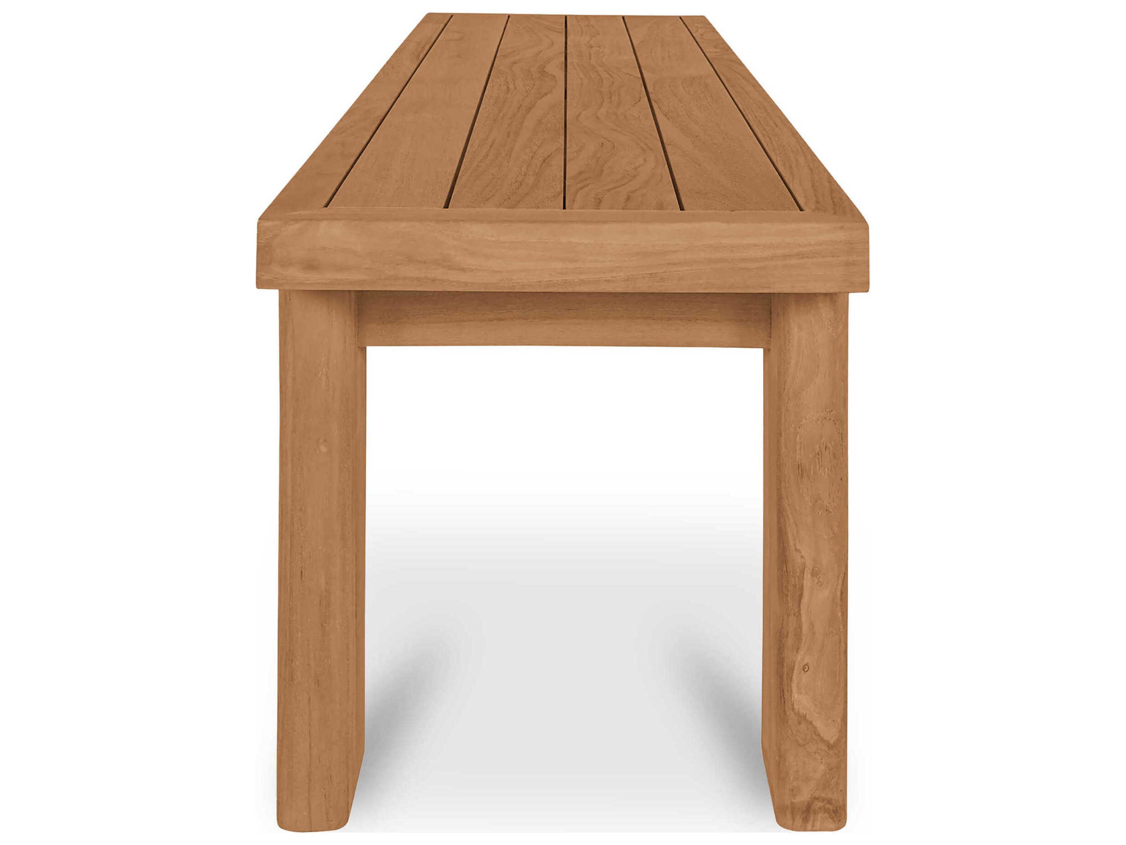 Moe's Home Outdoor Marina Natural Teak Wood Dining Chair