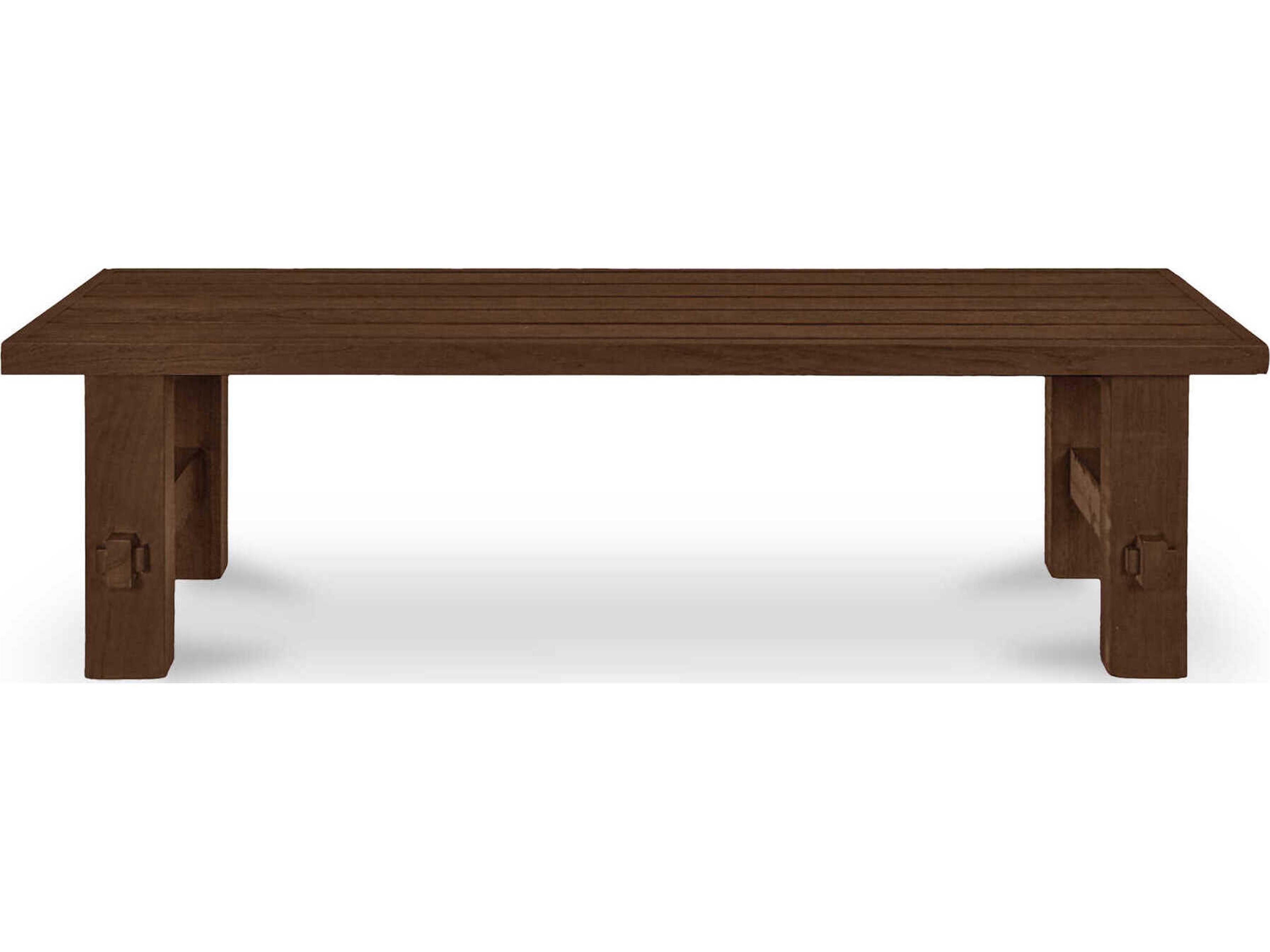 Moe's Home Outdoor Esmond Brown Teak Wood Bench