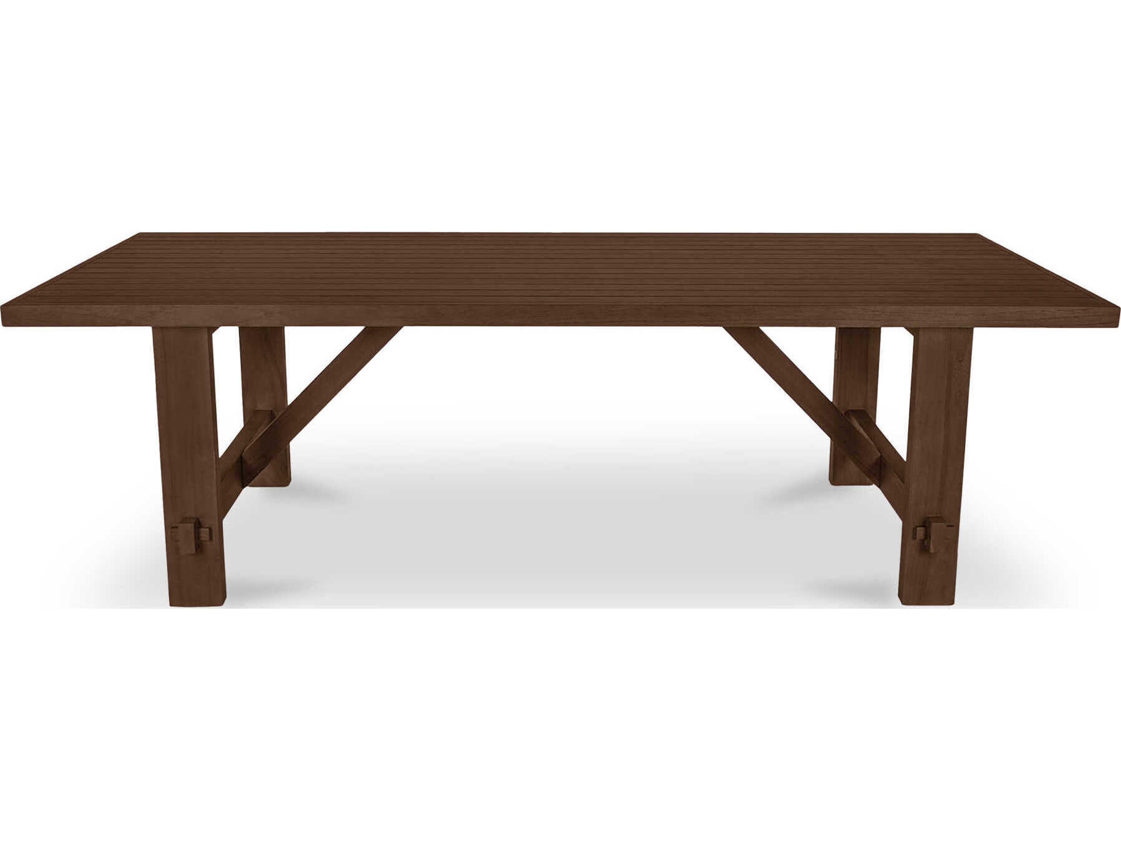 Moe's Home Outdoor Esmond Brown Teak Rectangular Dining Table