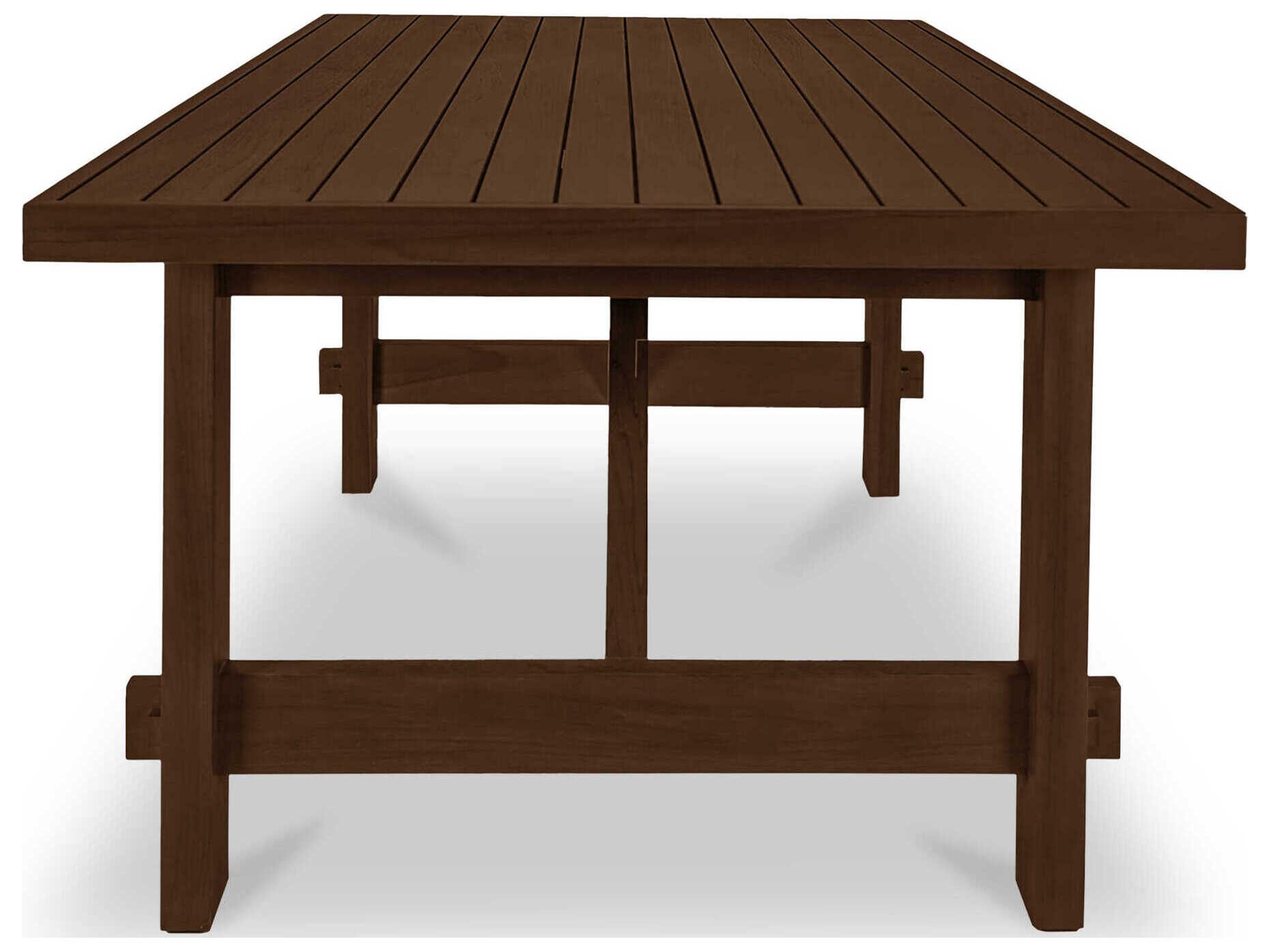 Moe's Home Outdoor Esmond Brown Teak Rectangular Dining Table