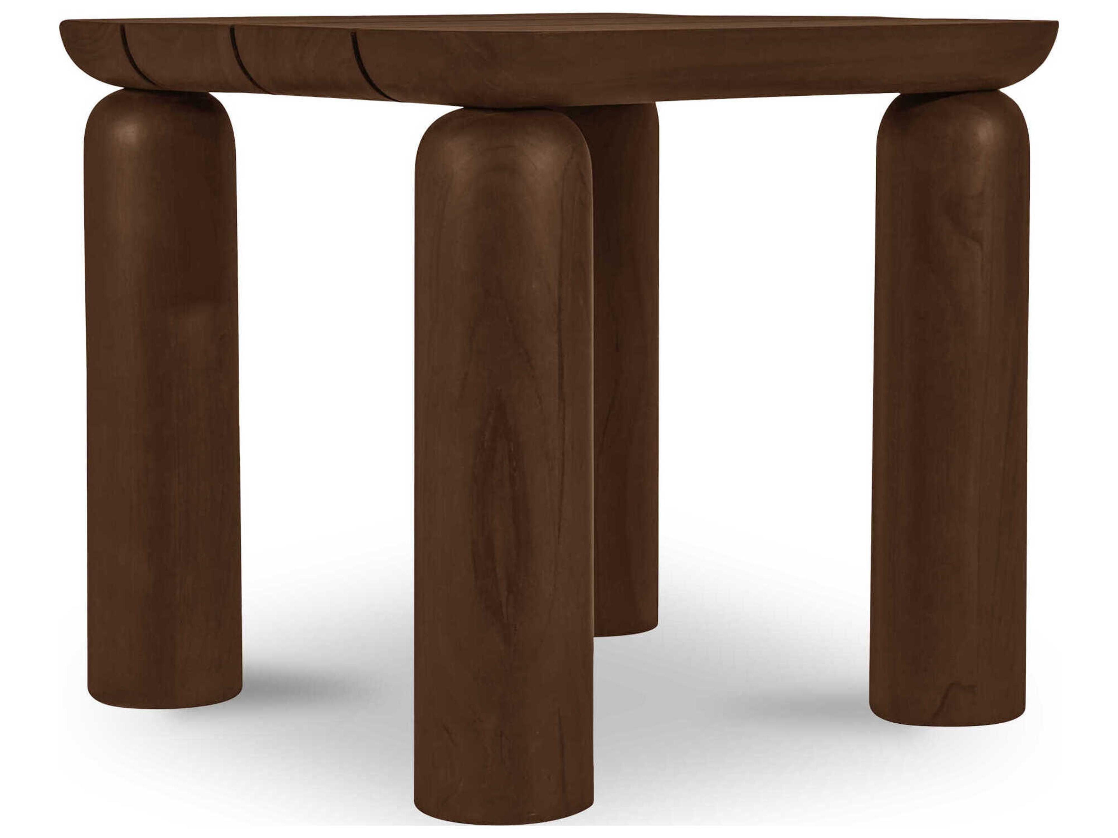 Barclay Brown Wood Square End Table
