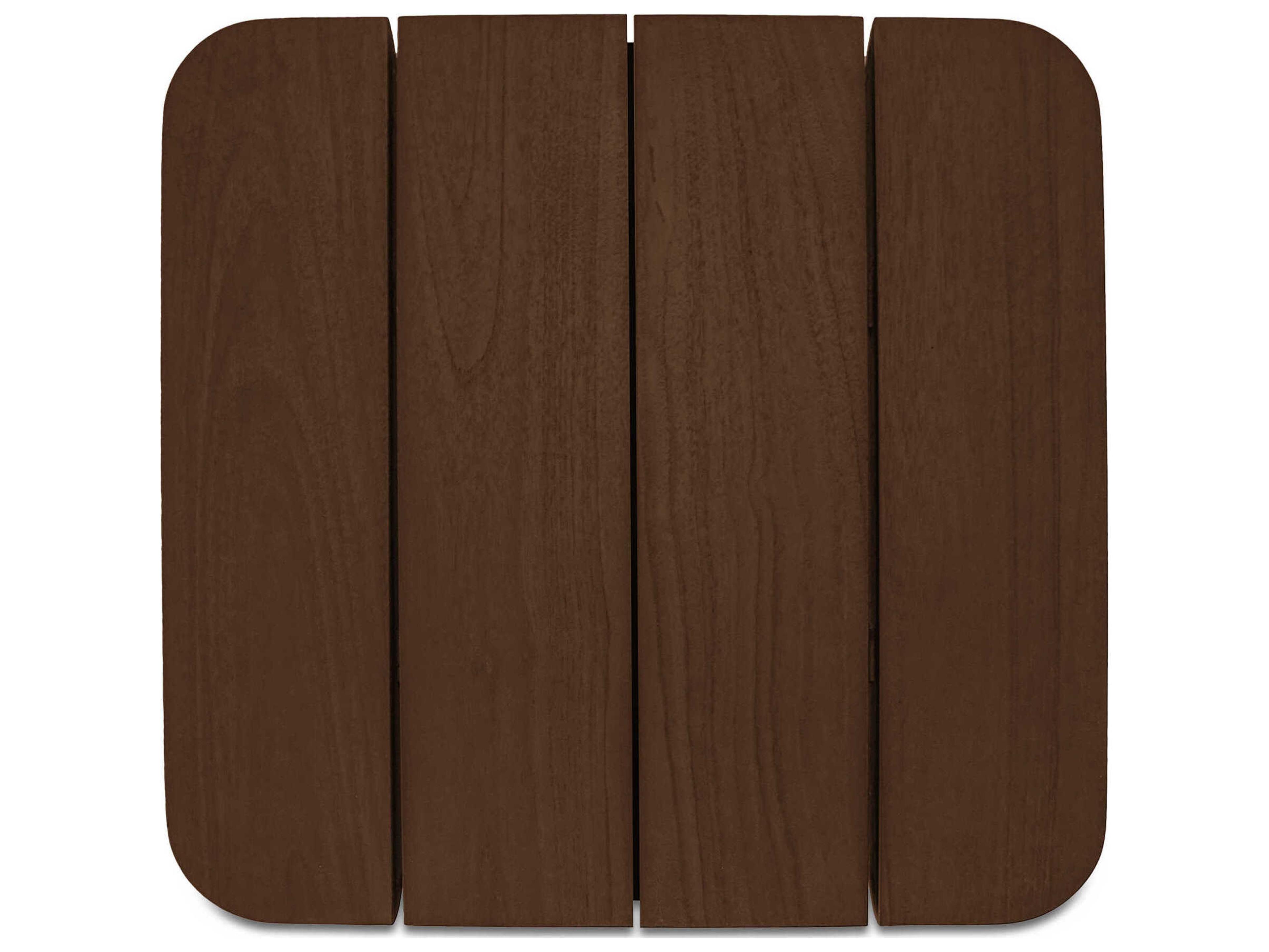 Moe's Home Outdoor Barclay Brown Wood Square End Table