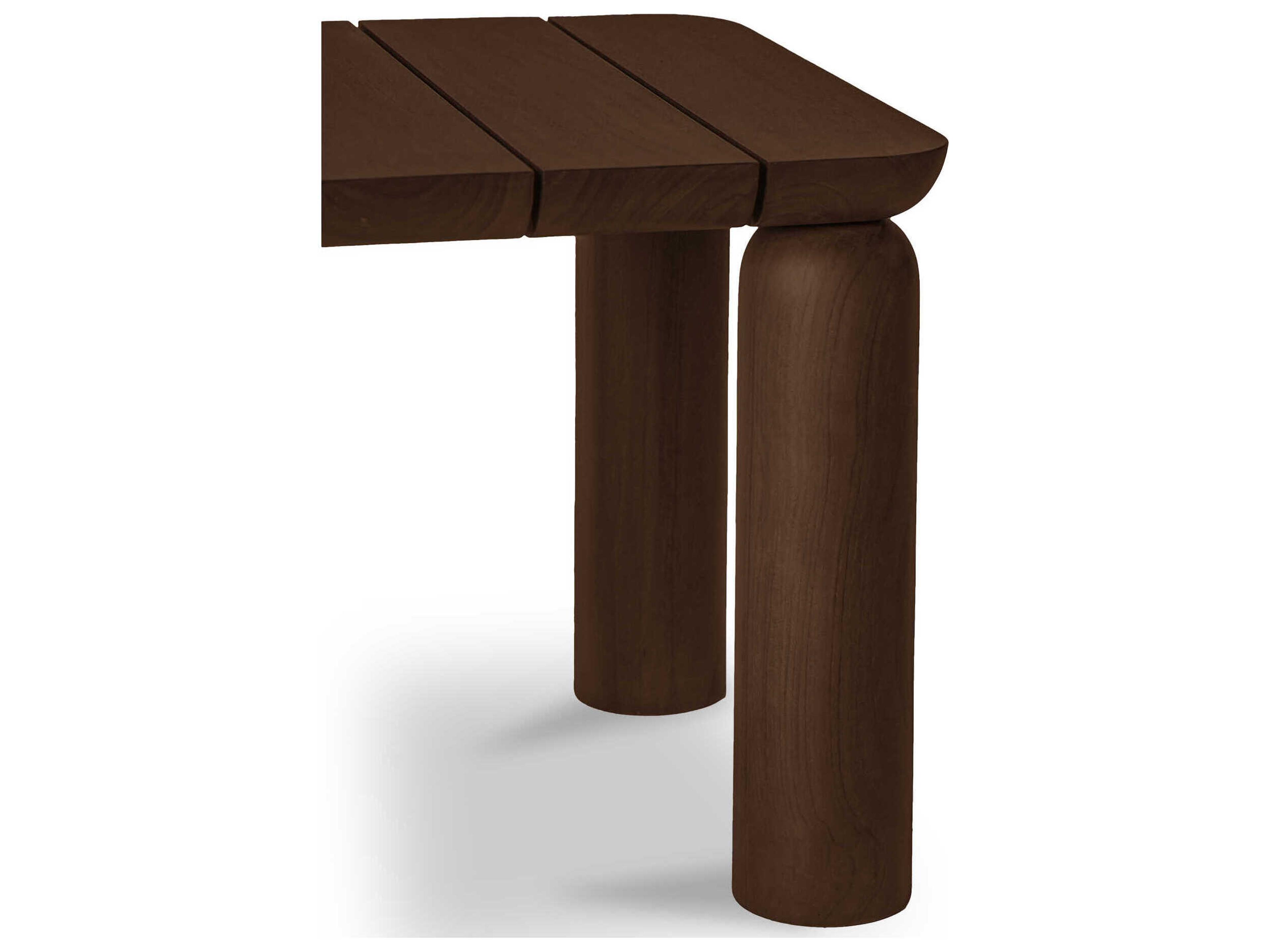 Moe's Home Outdoor Barclay Brown Wood Square End Table