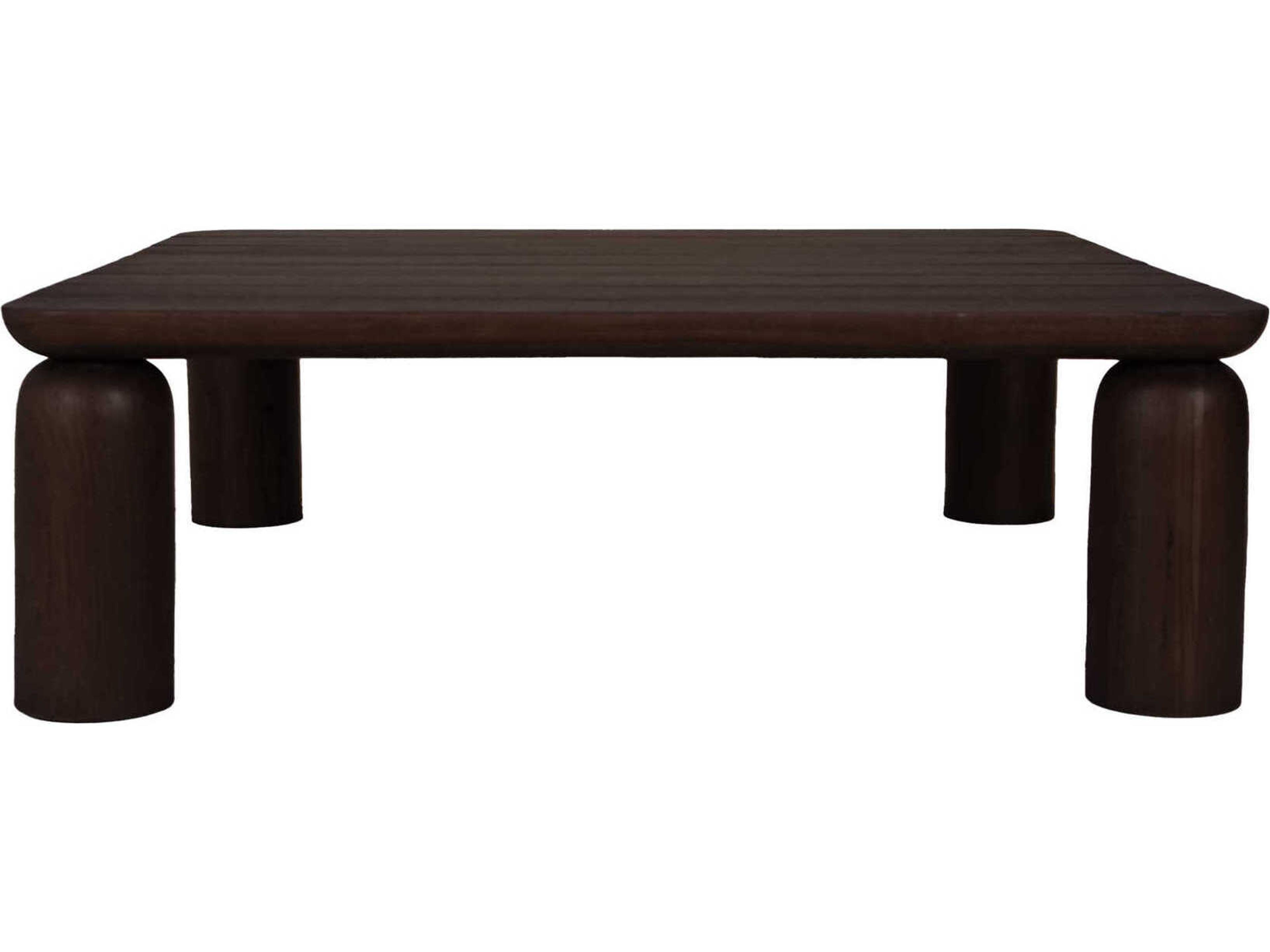 Moe's Home Outdoor Barclay Brown Wood Square Coffee Table