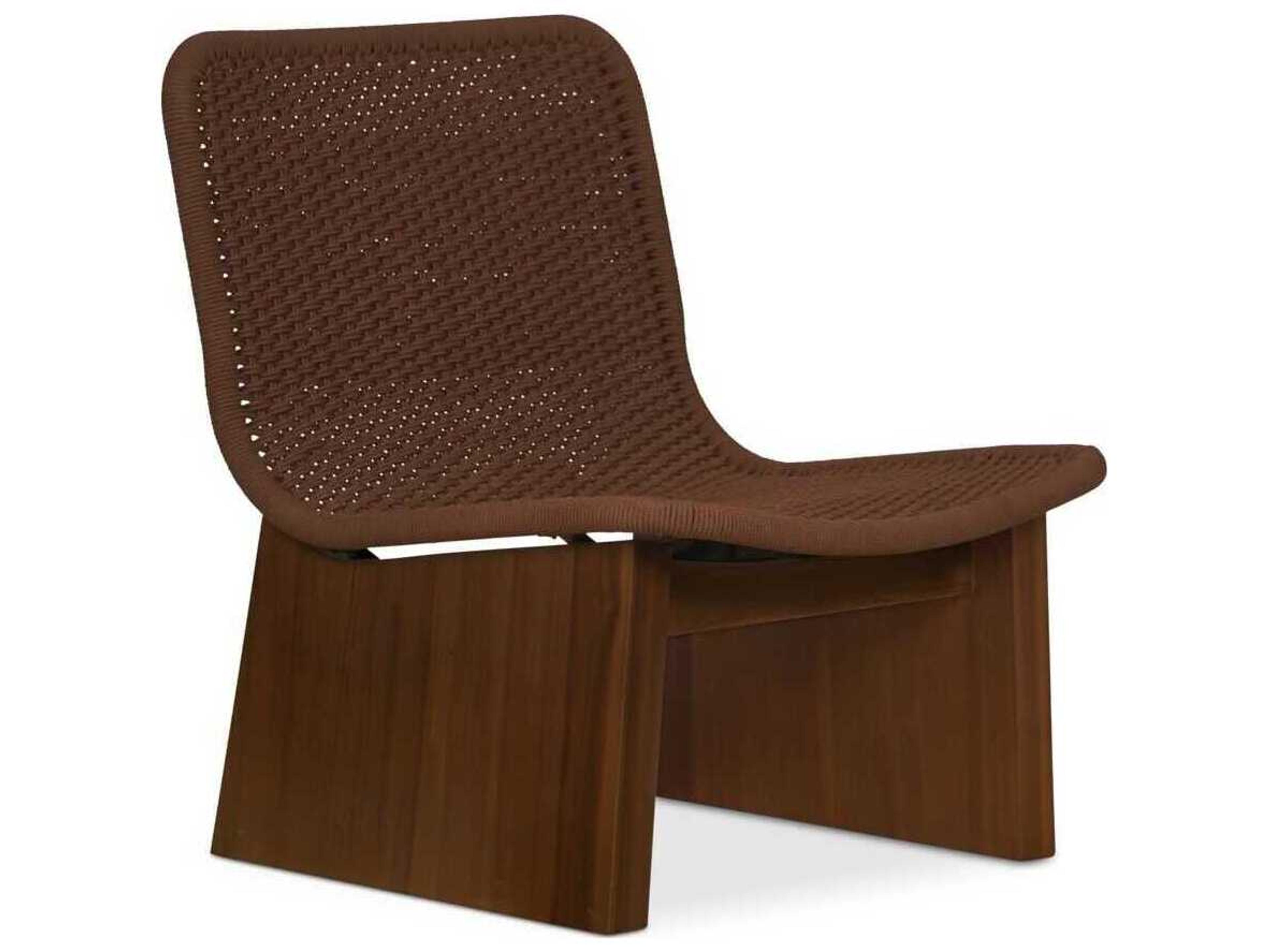 Savanna Brown Wicker Lounge Chair