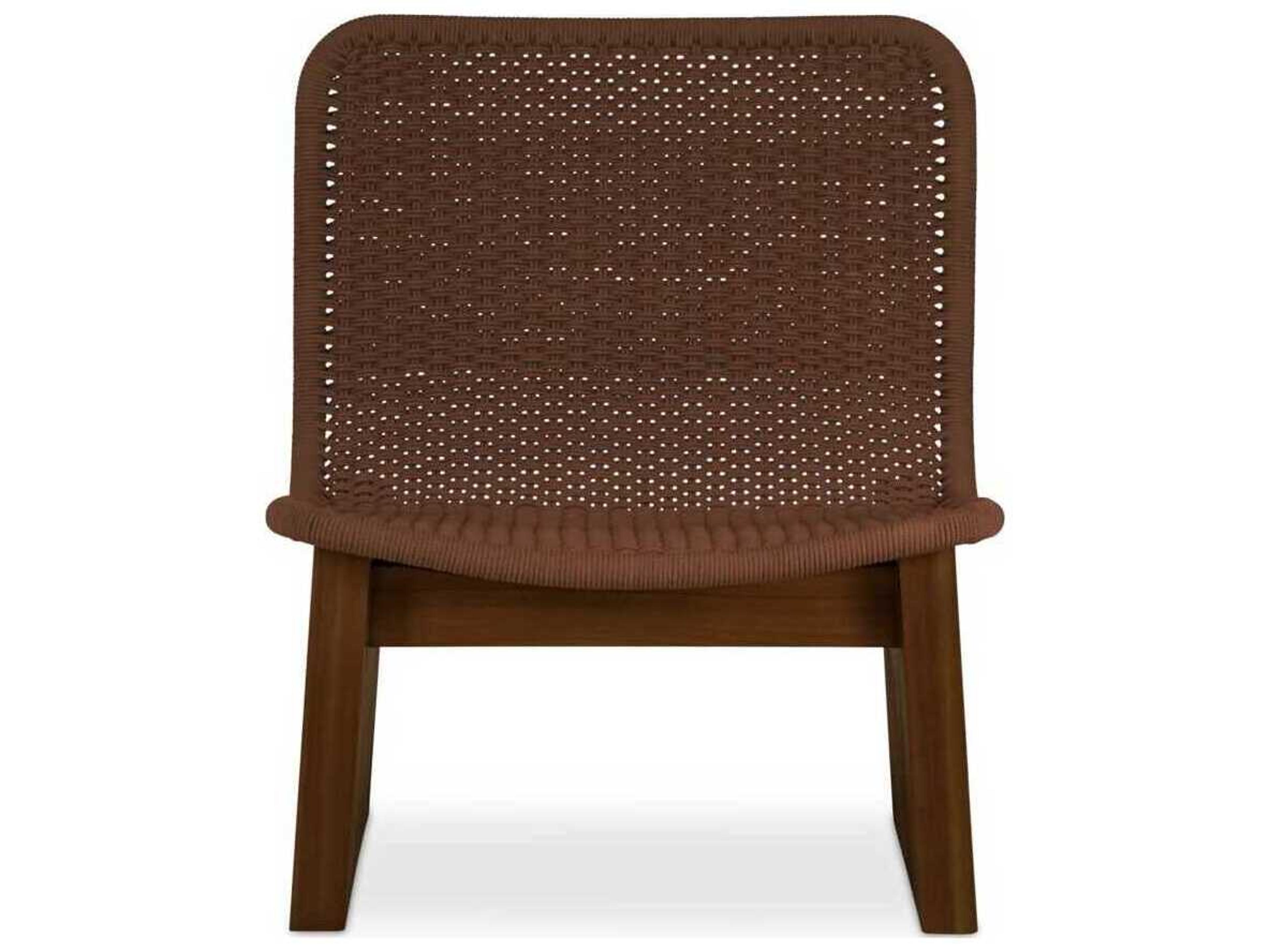 Moe's Home Outdoor Savanna Brown Wicker Lounge Chair