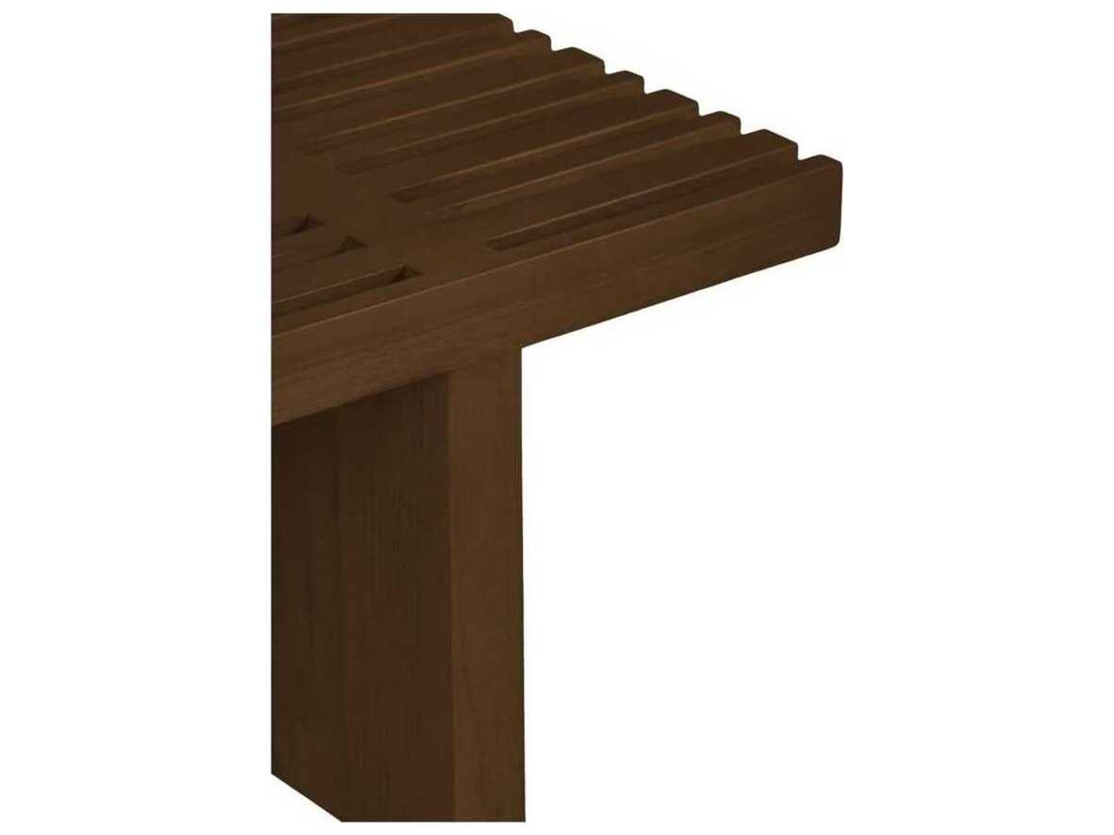 Moe's Home Outdoor Fletcher Brown Teak Rectangular Coffee Table