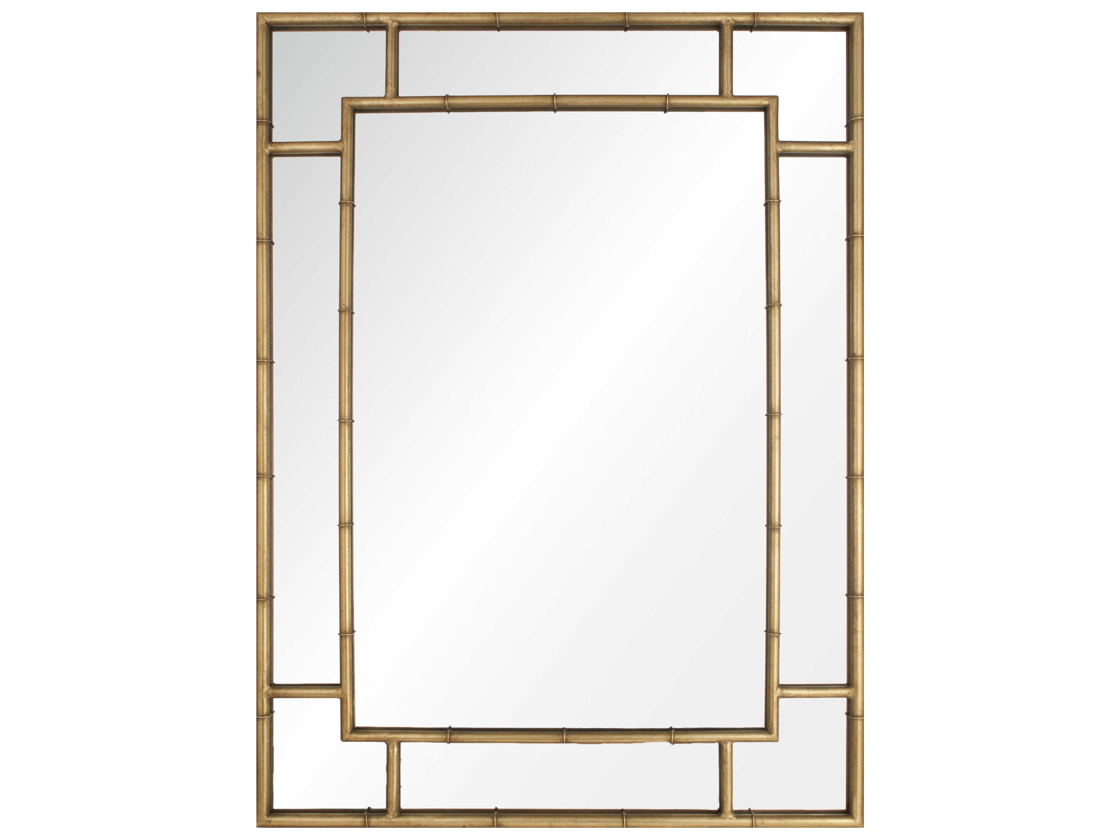 Mirror Home Gold Leaf Rectangular Wall Mirror