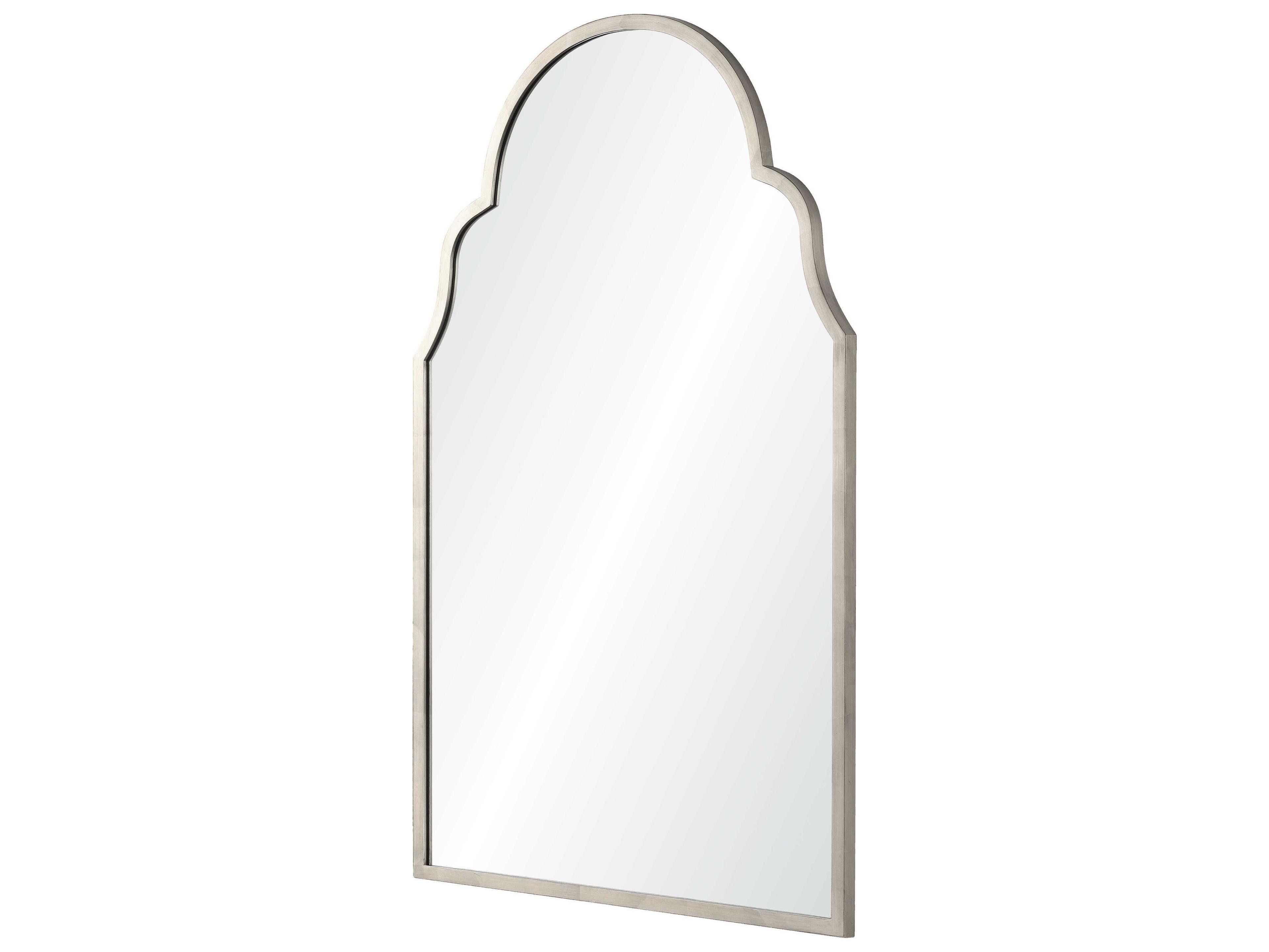 Mirror Home Antiqued Silver Leaf Arch Wall Mirror