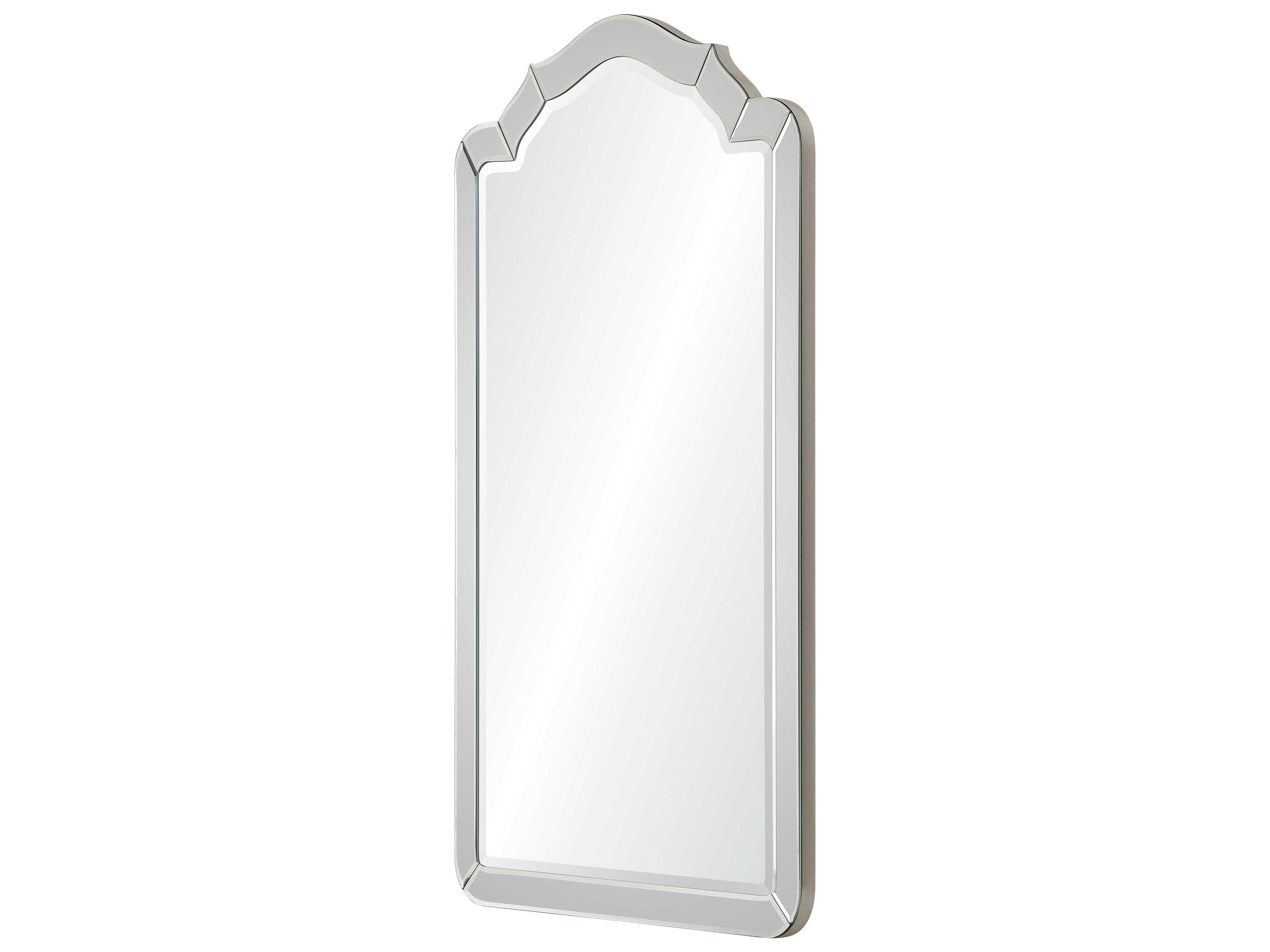 Mirror Home Antiqued Silver Leaf Sides Wall Mirror