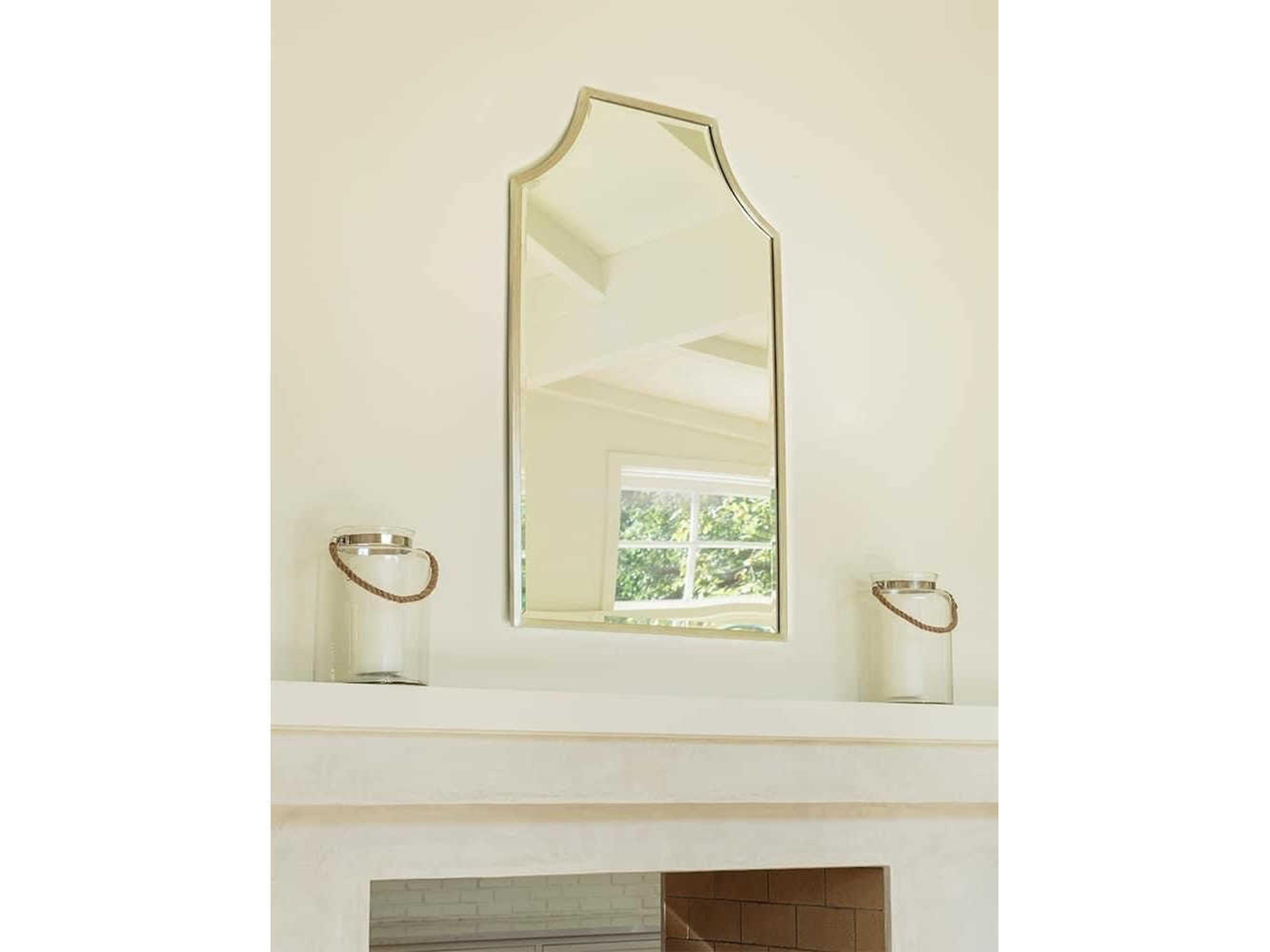 Mirror Home Antiqued Silver Leaf Wall Mirror