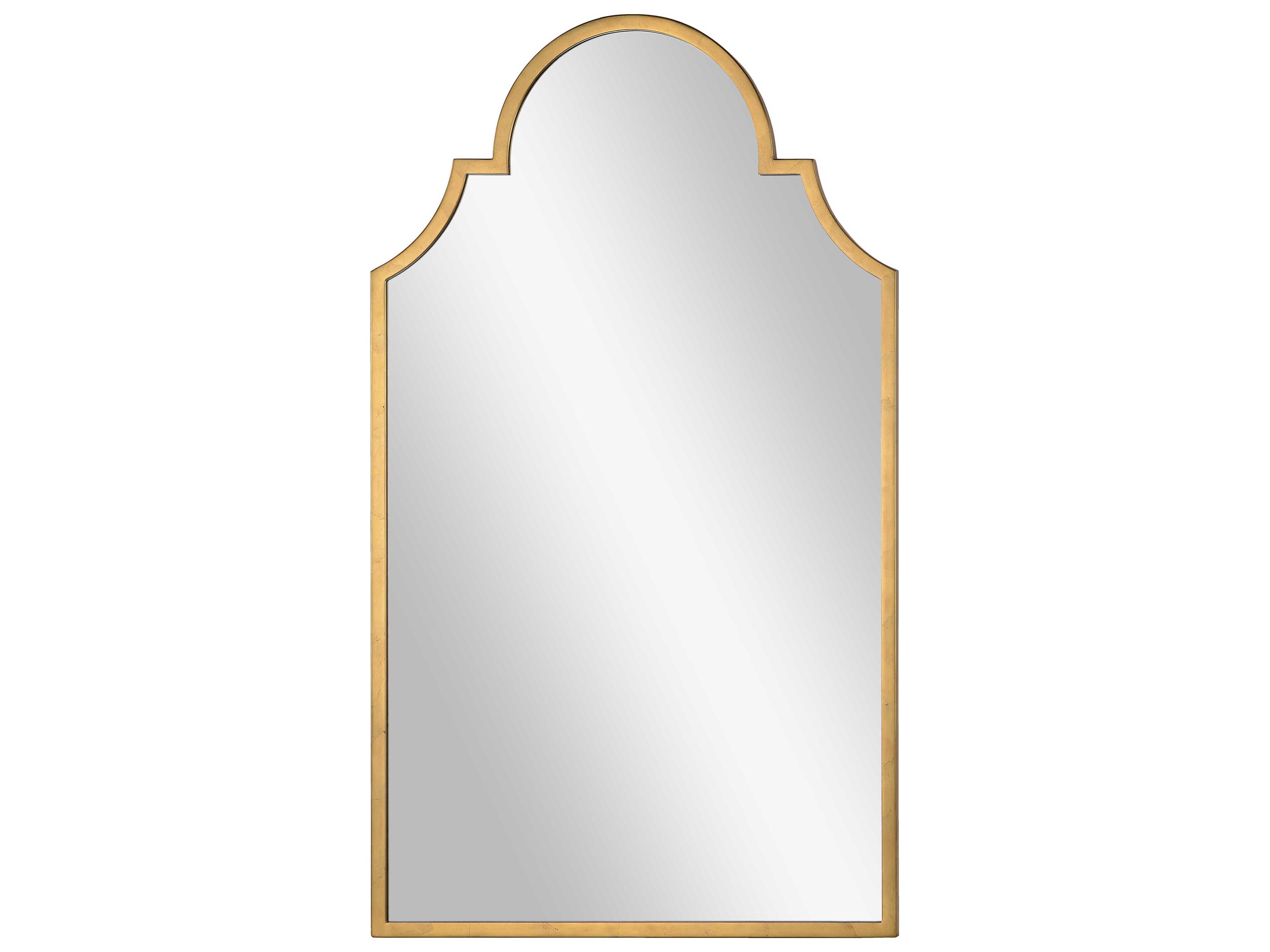 Distressed Gold Leaf Wall Mirror