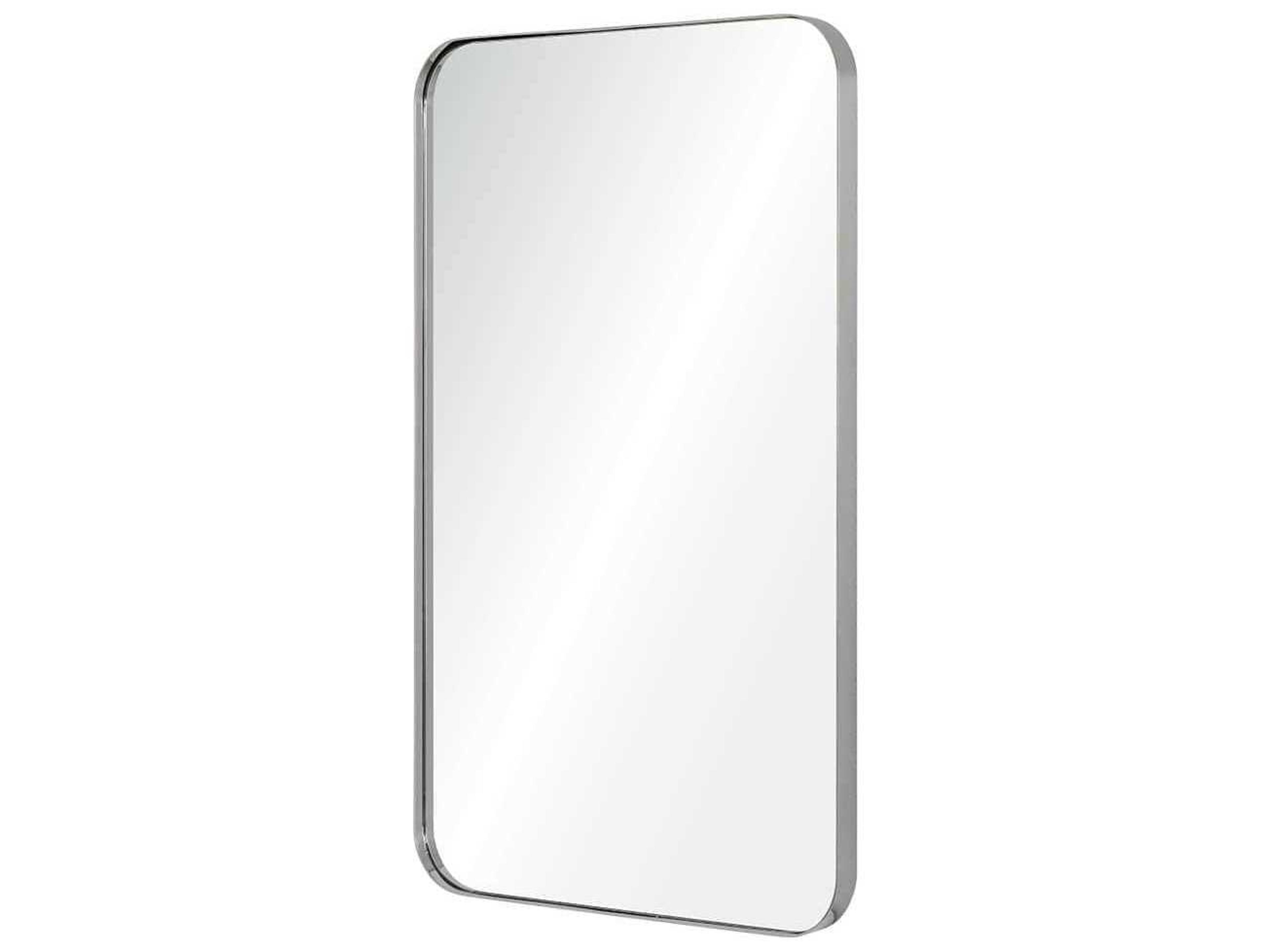 Mirror Home Polished Stainless Steel Rectangular Wall Mirror