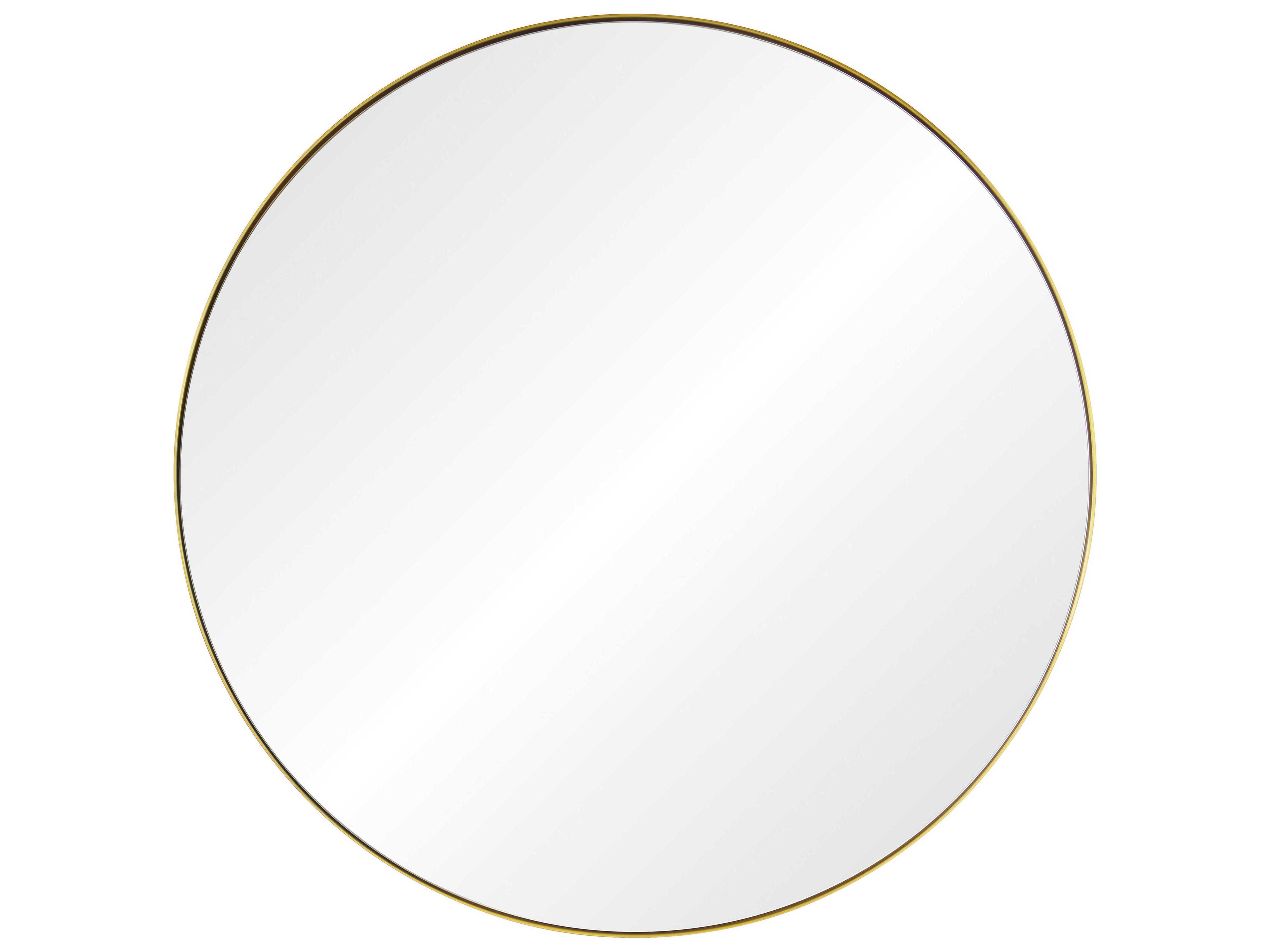Mirror Home Brushed Brass Round Wall Mirror