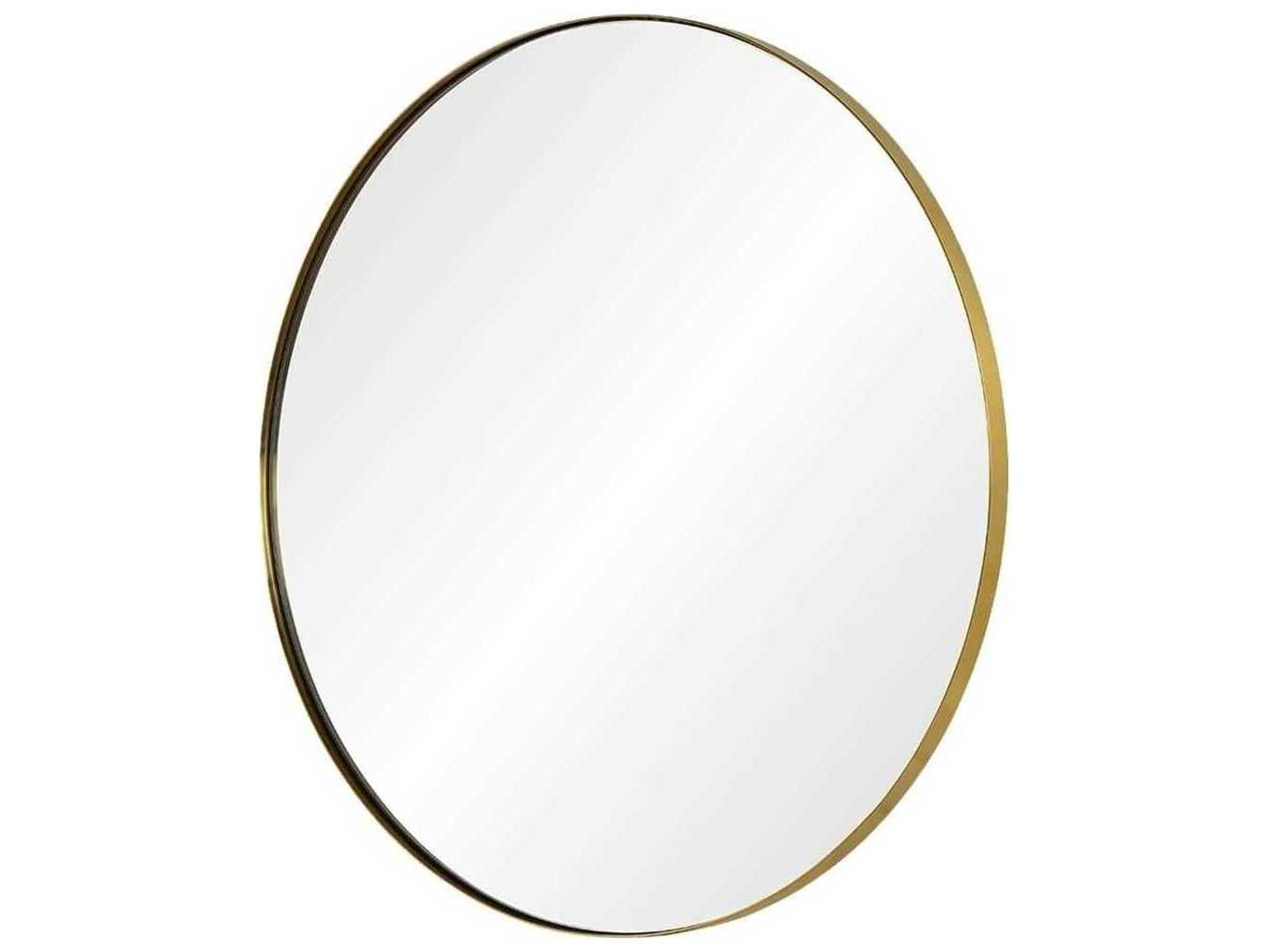 Mirror Home Burnished Brass Round Wall Mirror